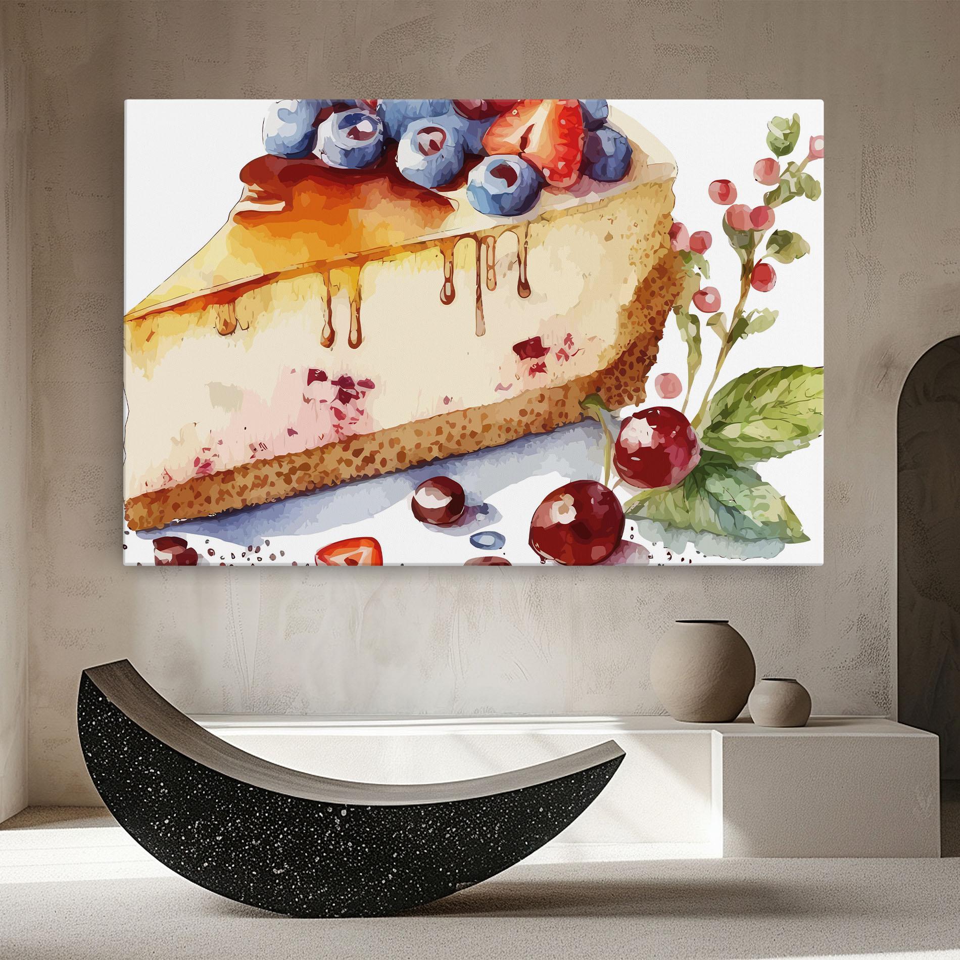 Obraz na Płótnie Cheesecake mockup 8