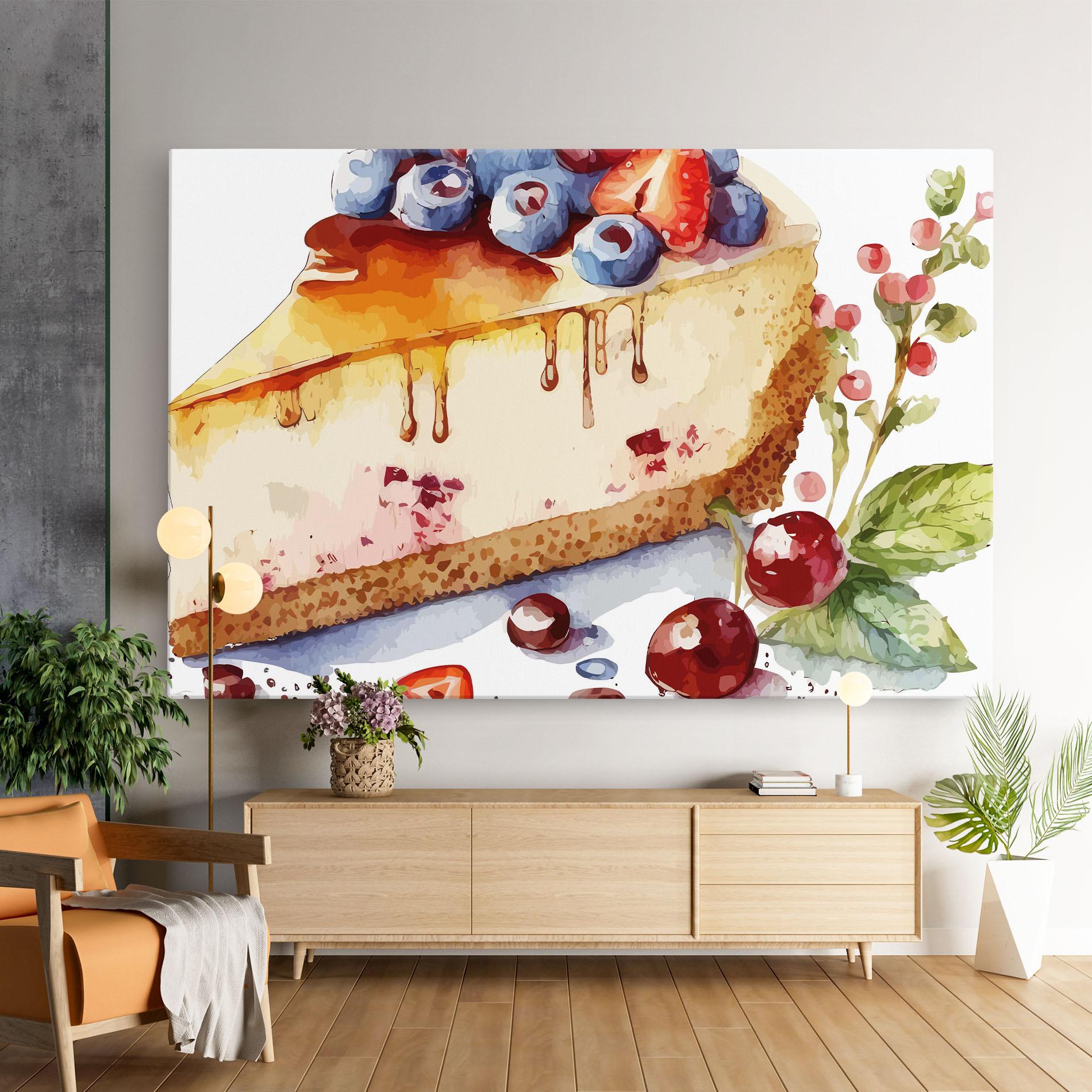 Obraz na Płótnie Cheesecake mockup 9