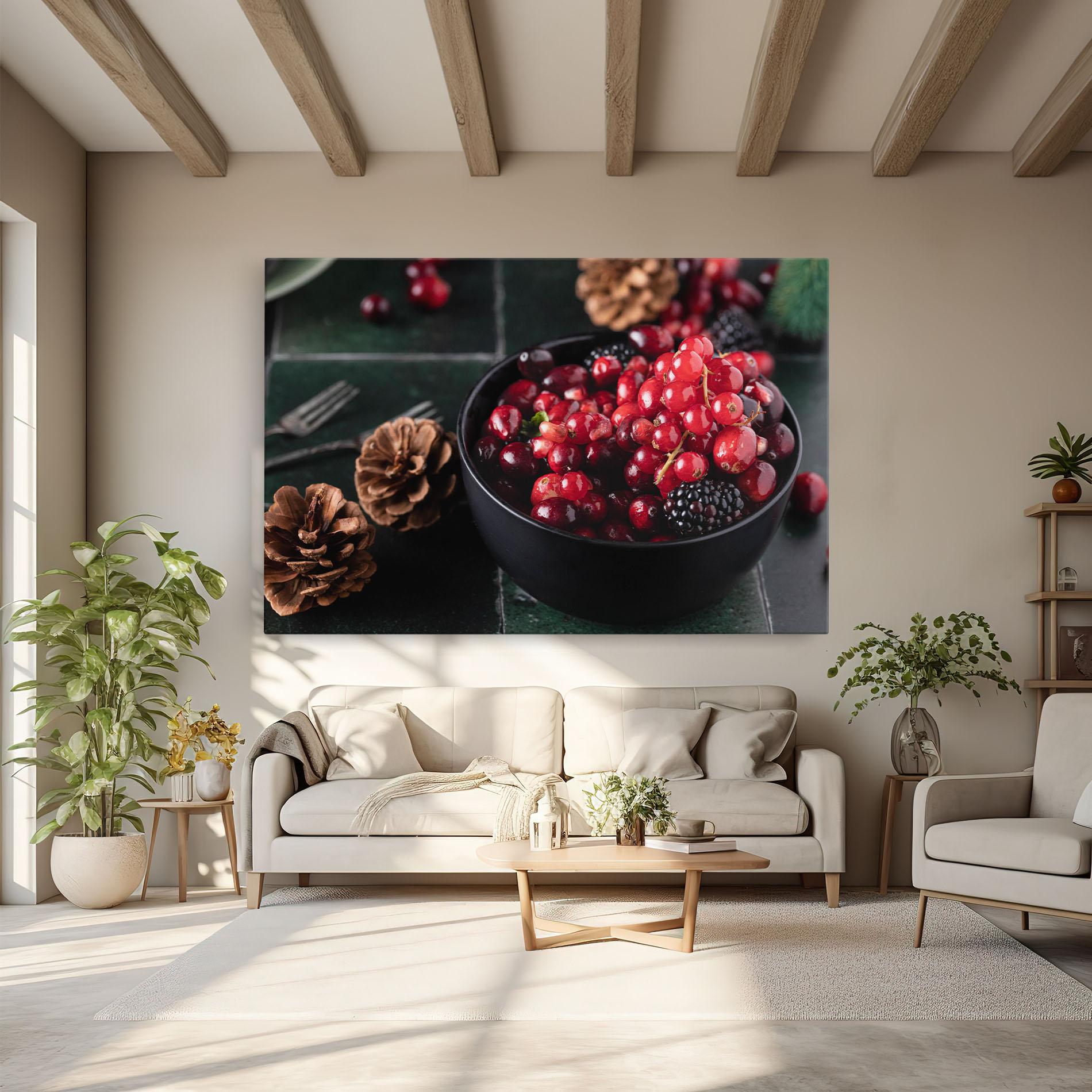 Obraz na Płótnie Red Berries mockup 6