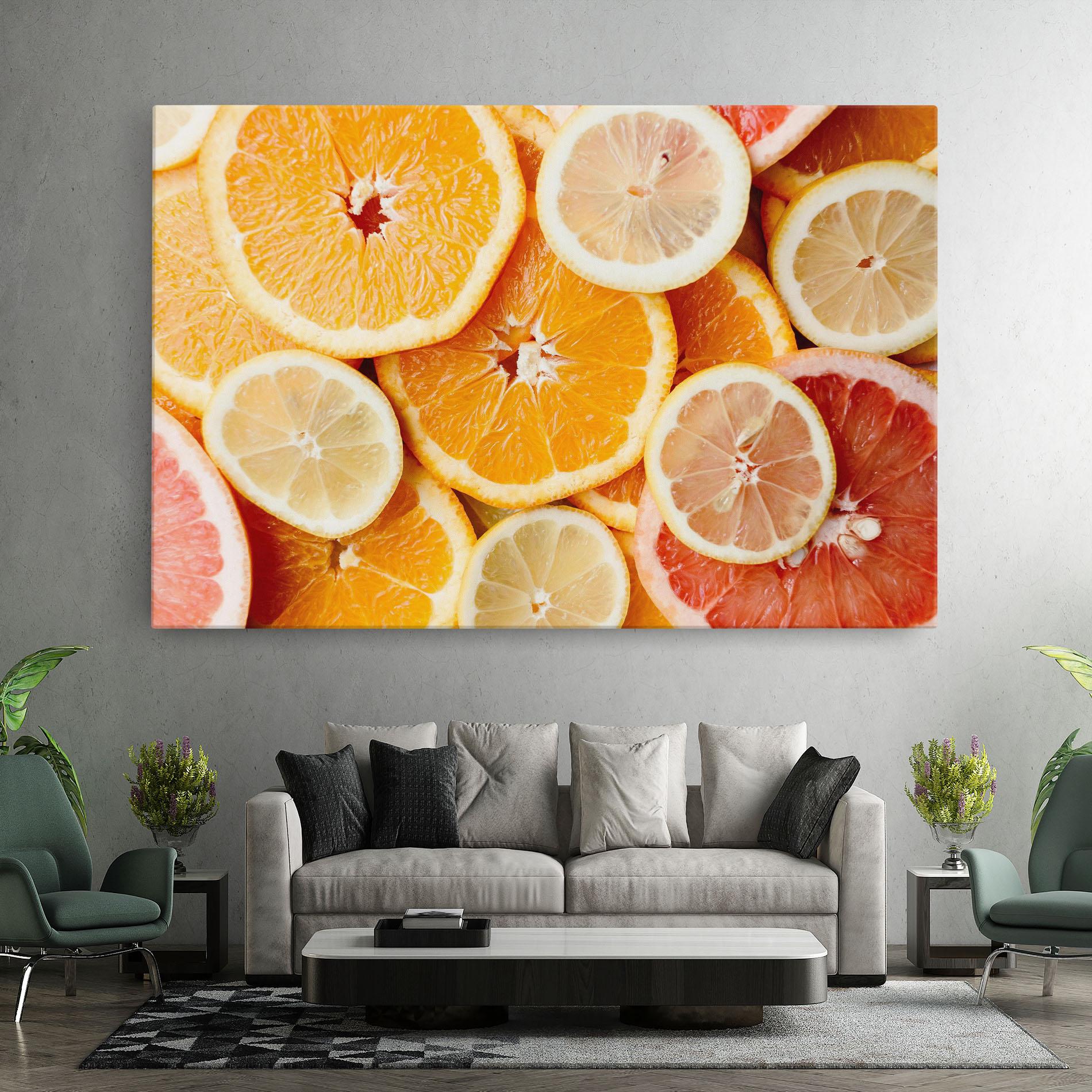Obraz na Płótnie Citrus Fruits mockup 7