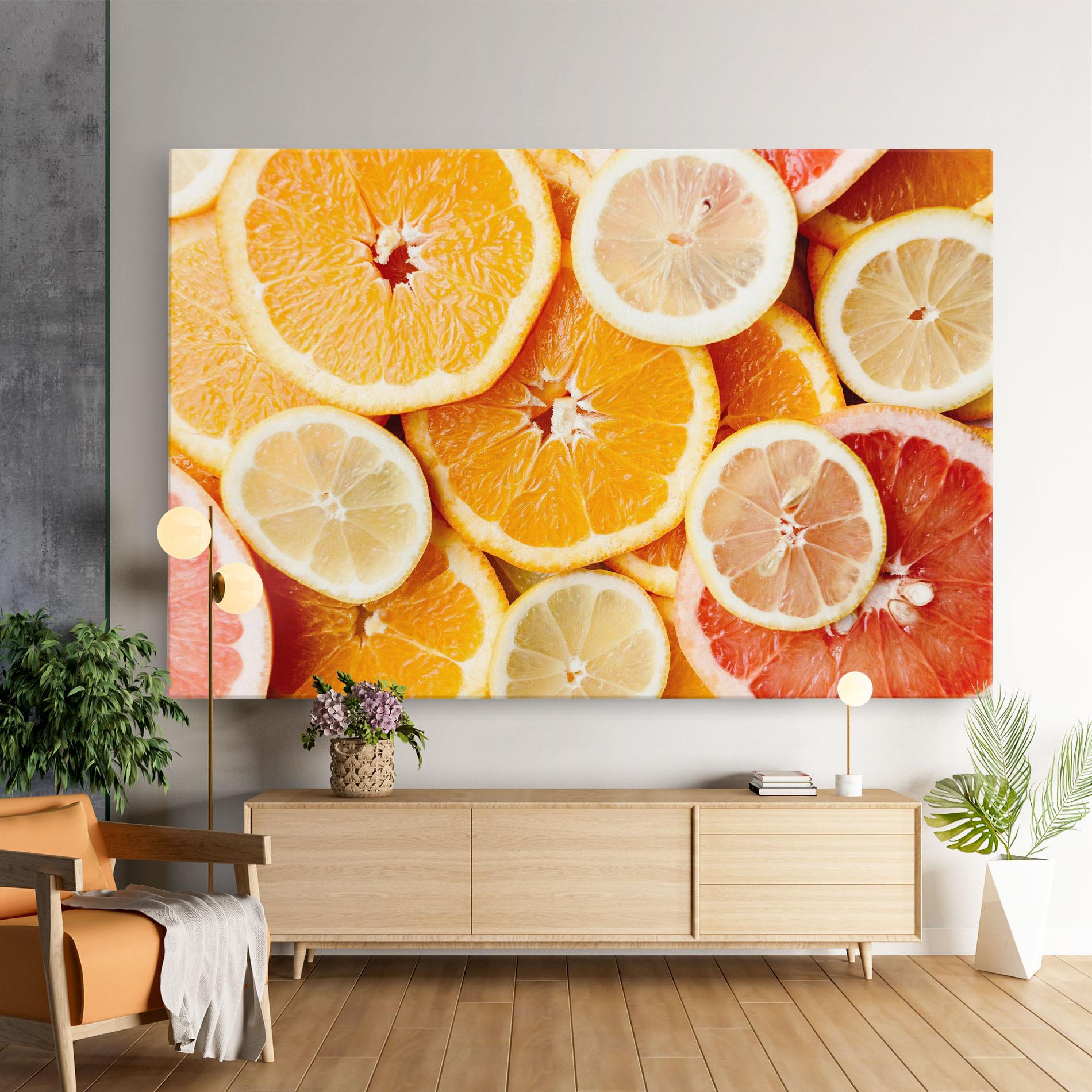 Obraz na Płótnie Citrus Fruits mockup 9