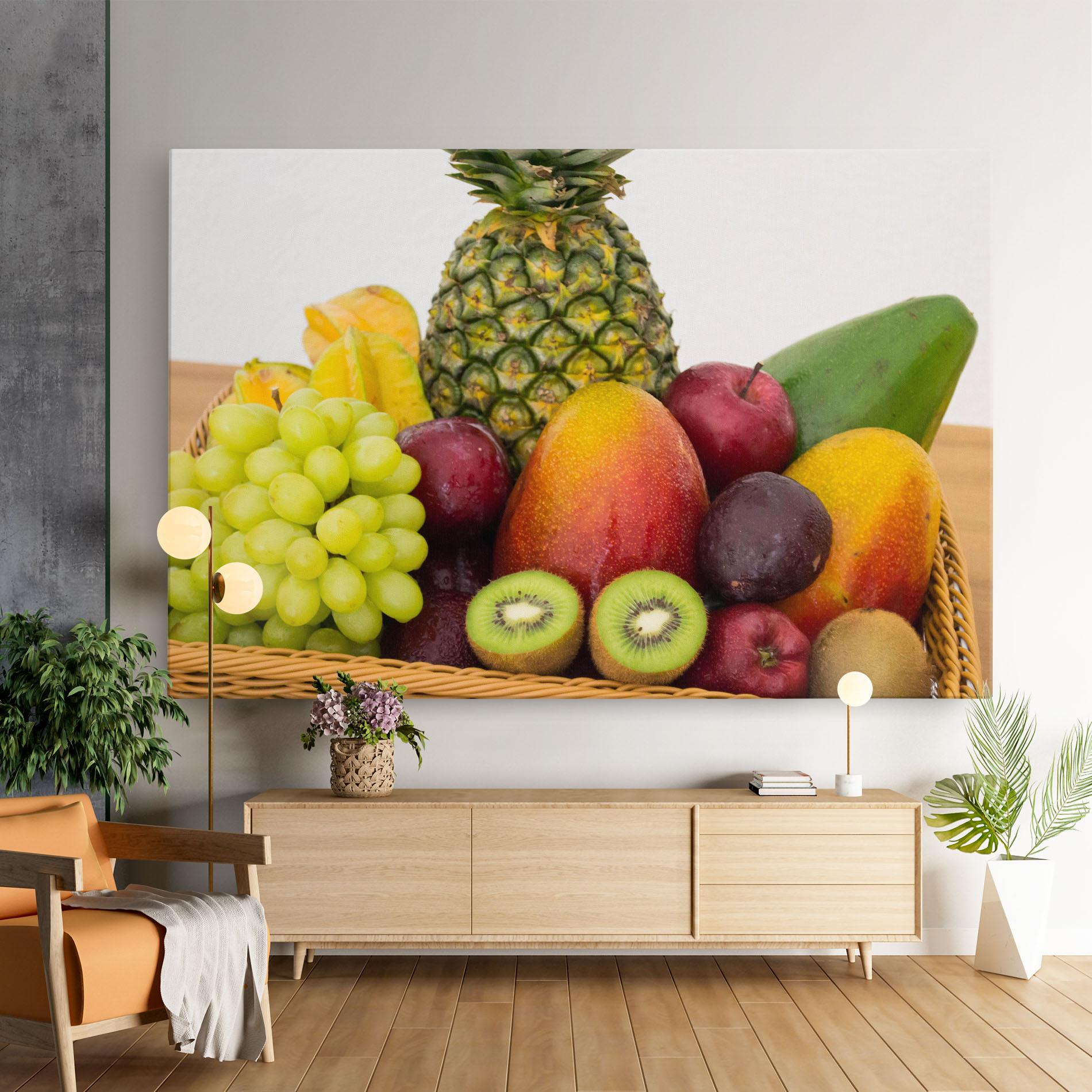 Obraz na Płótnie Fruit Basket mockup 9