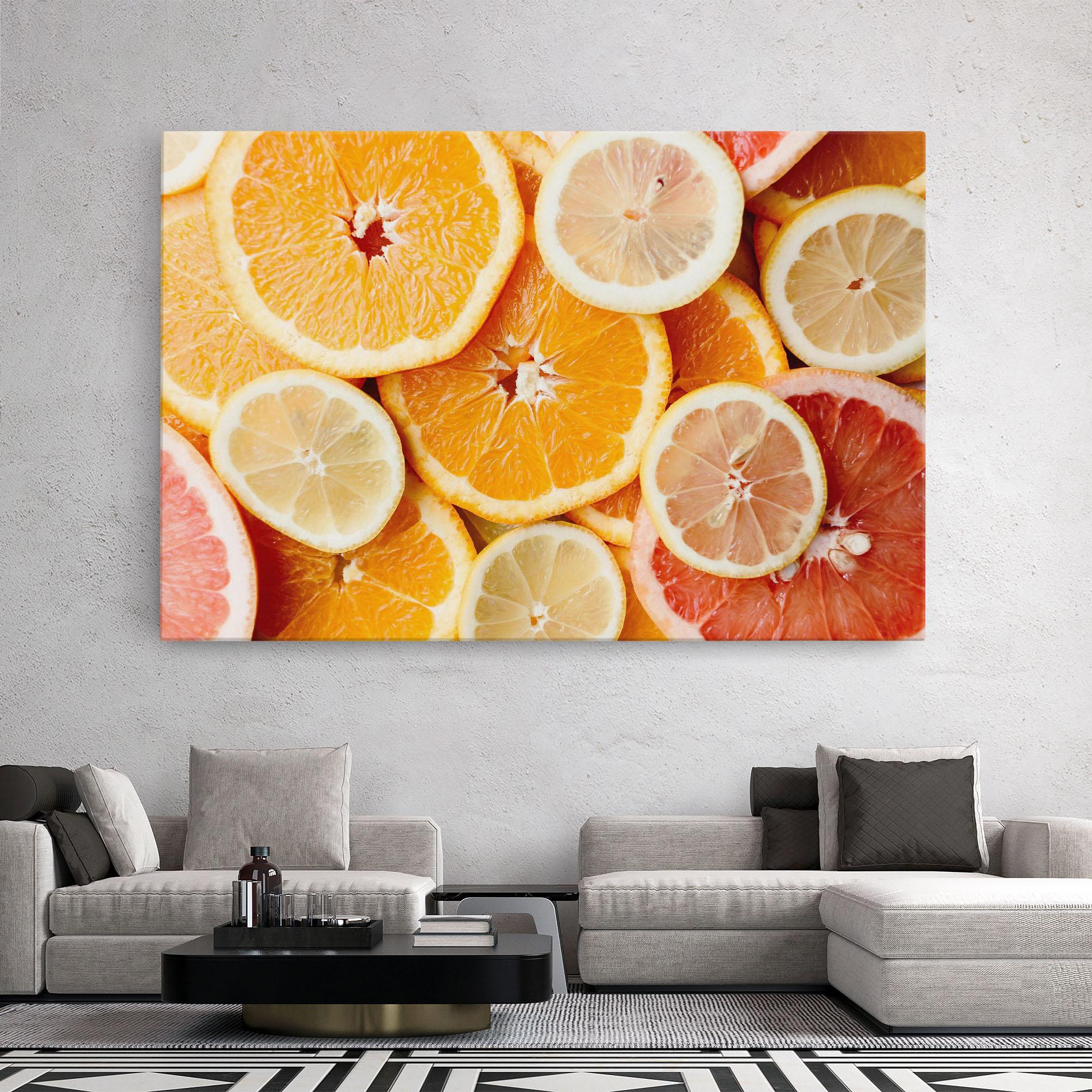 Obraz na Płótnie Citrus Fruits mockup 2