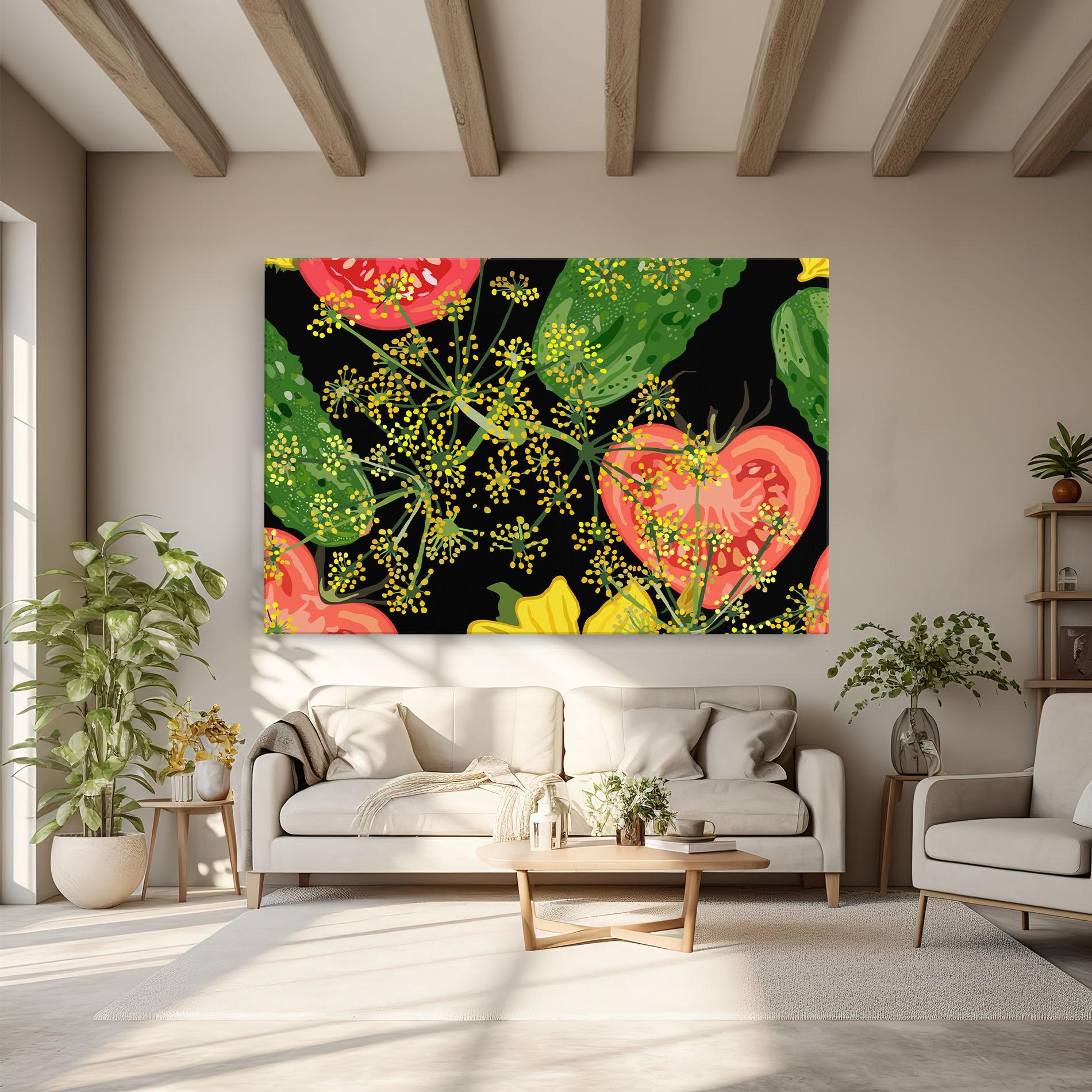 Obraz na Płótnie Heart Tomato mockup 6