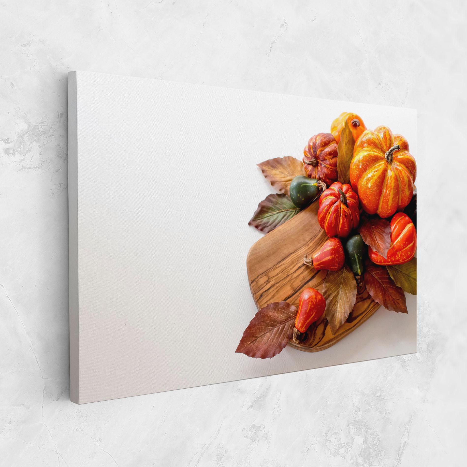 Obraz na Płótnie Autumn Pumpkins mockup 1