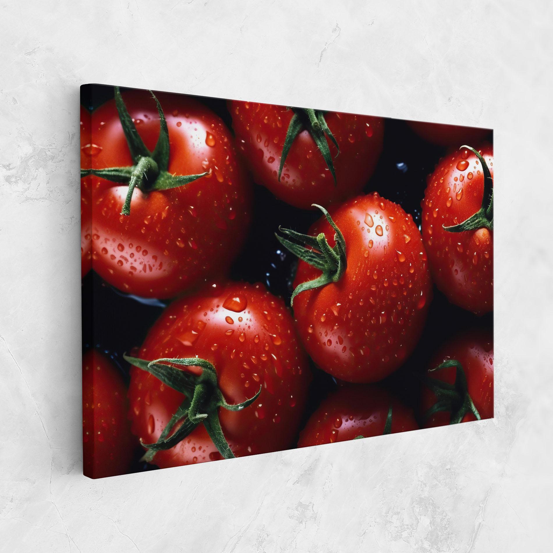 Obraz na Płótnie Red Wet Tomato mockup 1