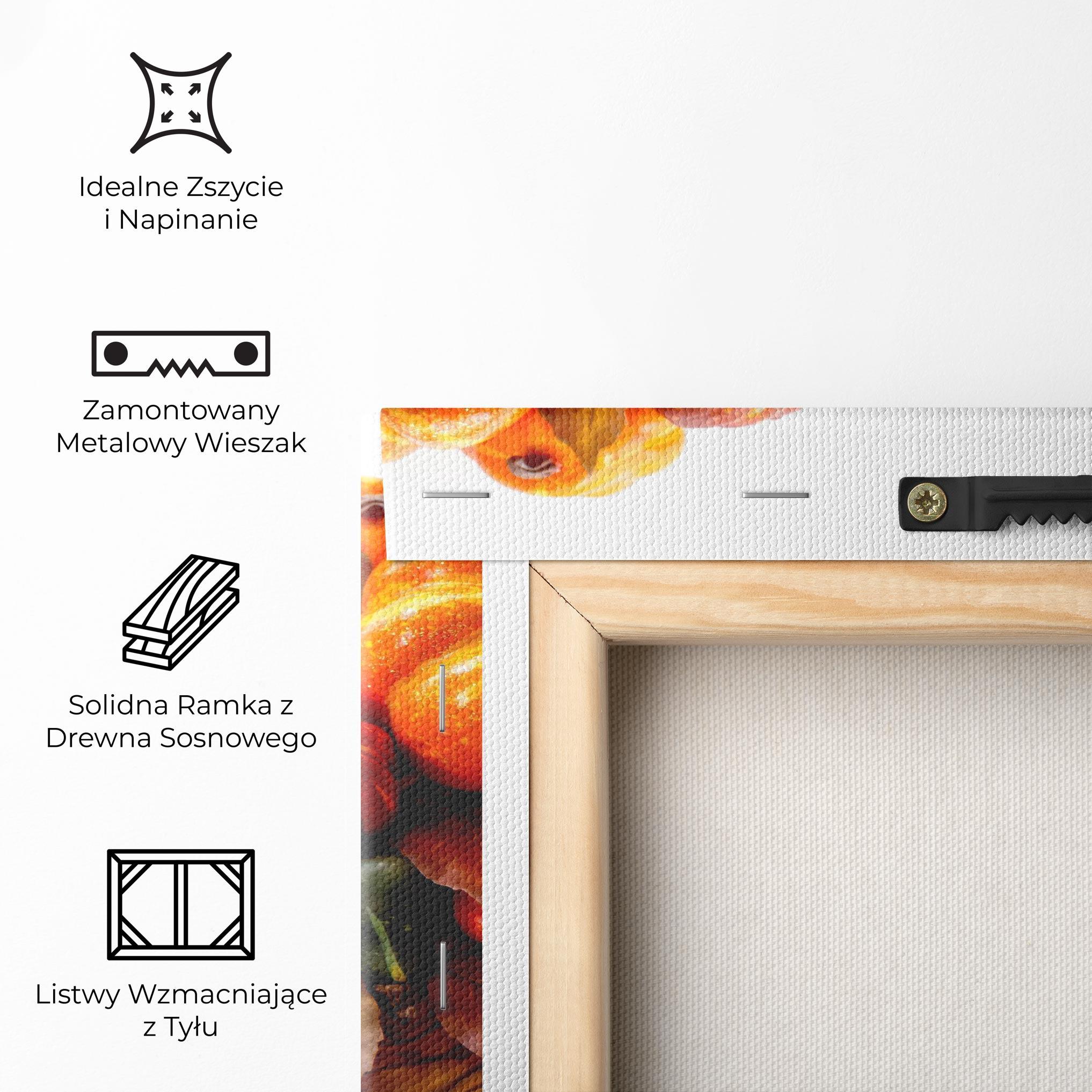 Obraz na Płótnie Autumn Pumpkins mockup 5