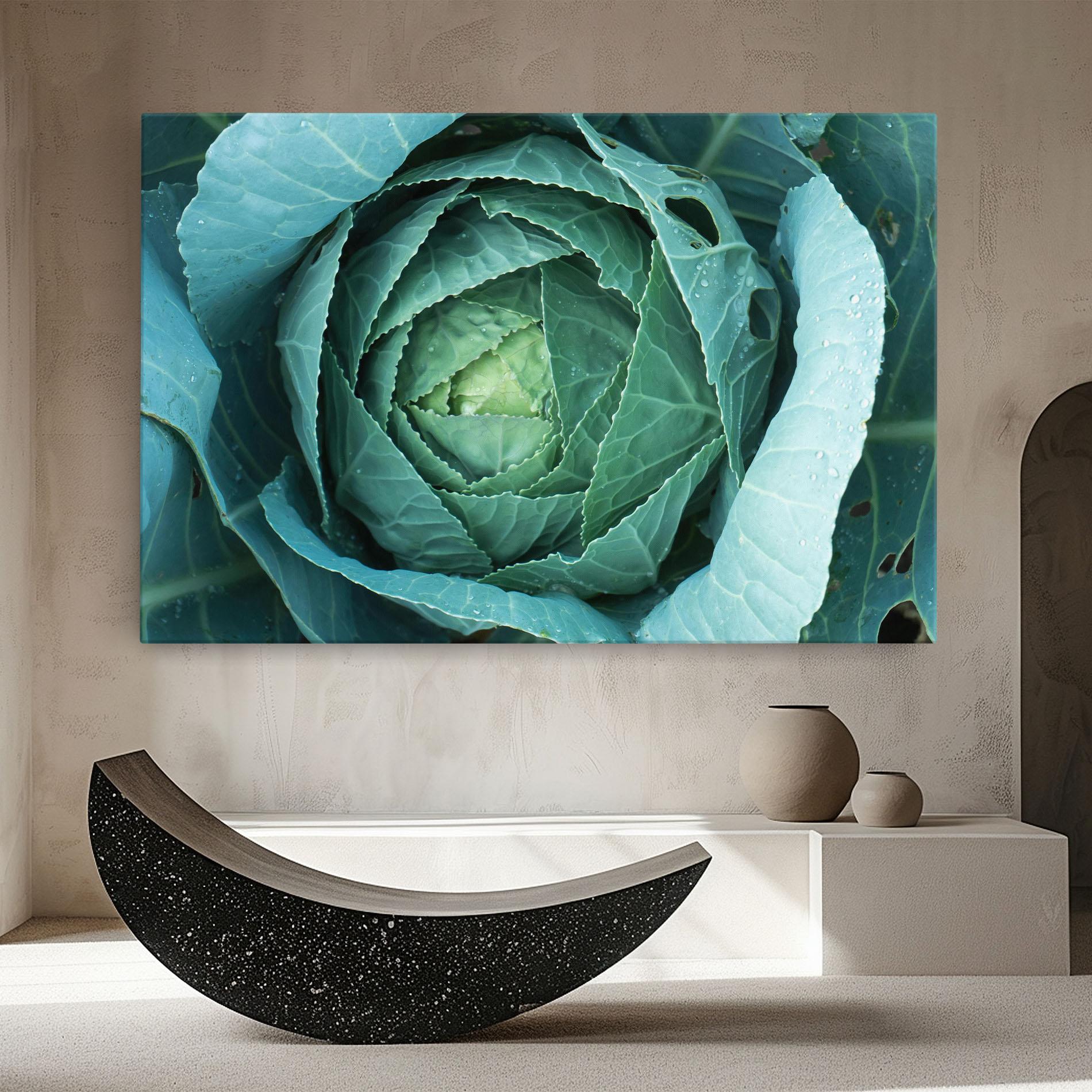 Obraz na Płótnie Blue Lettuce mockup 8