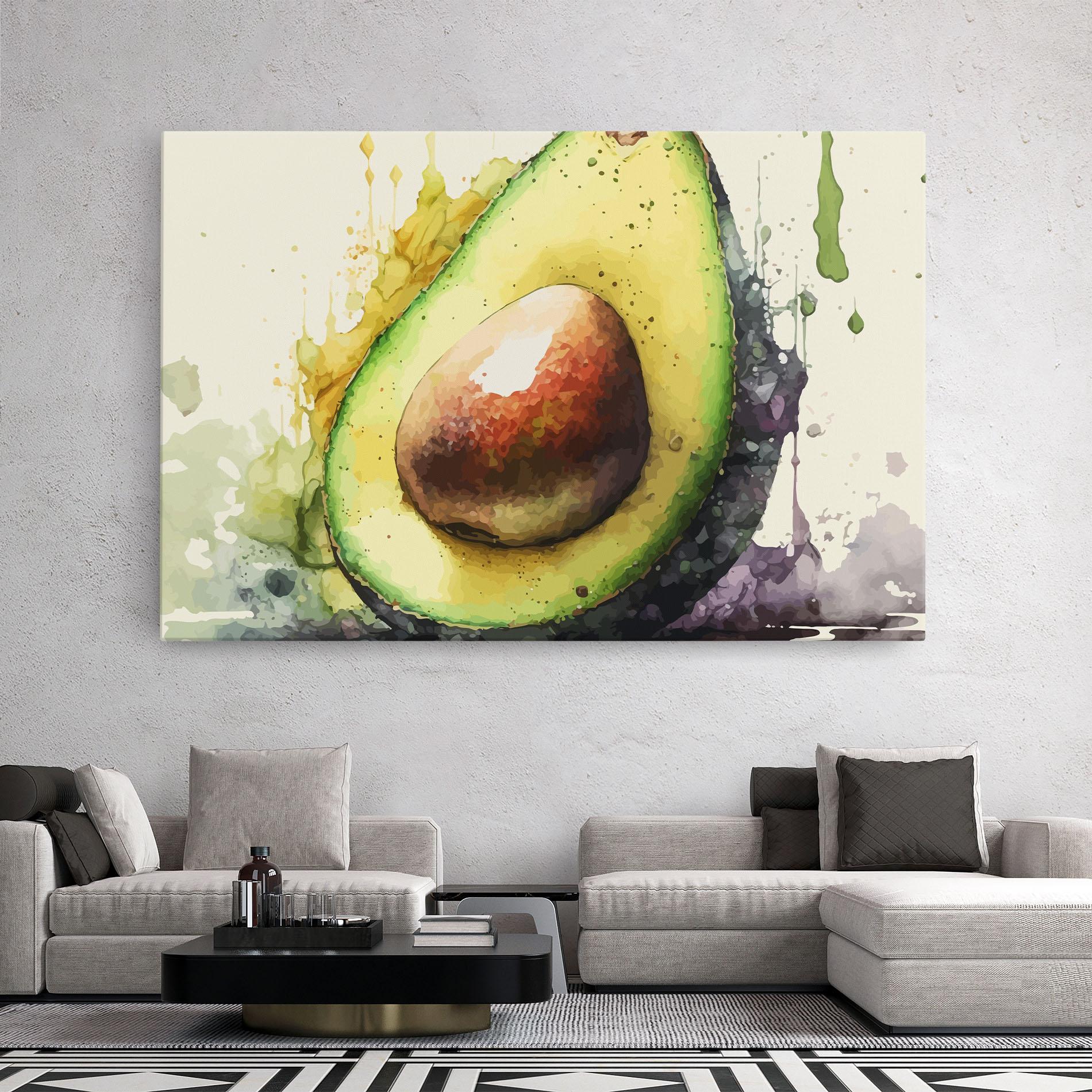 Obraz na Płótnie Green Avocado Art mockup 2