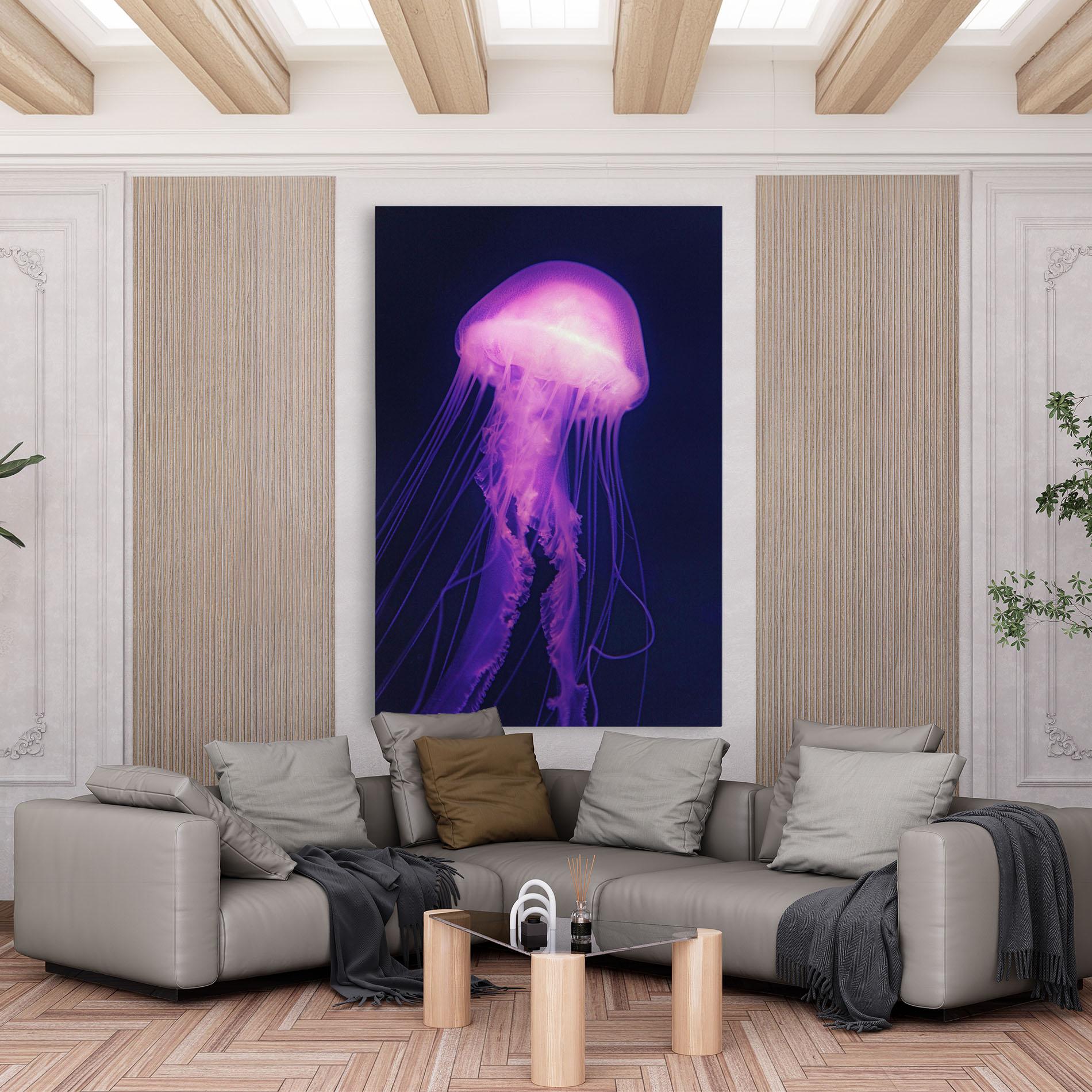 Obraz na Płótnie Light Purple Jellyfish mockup 6
