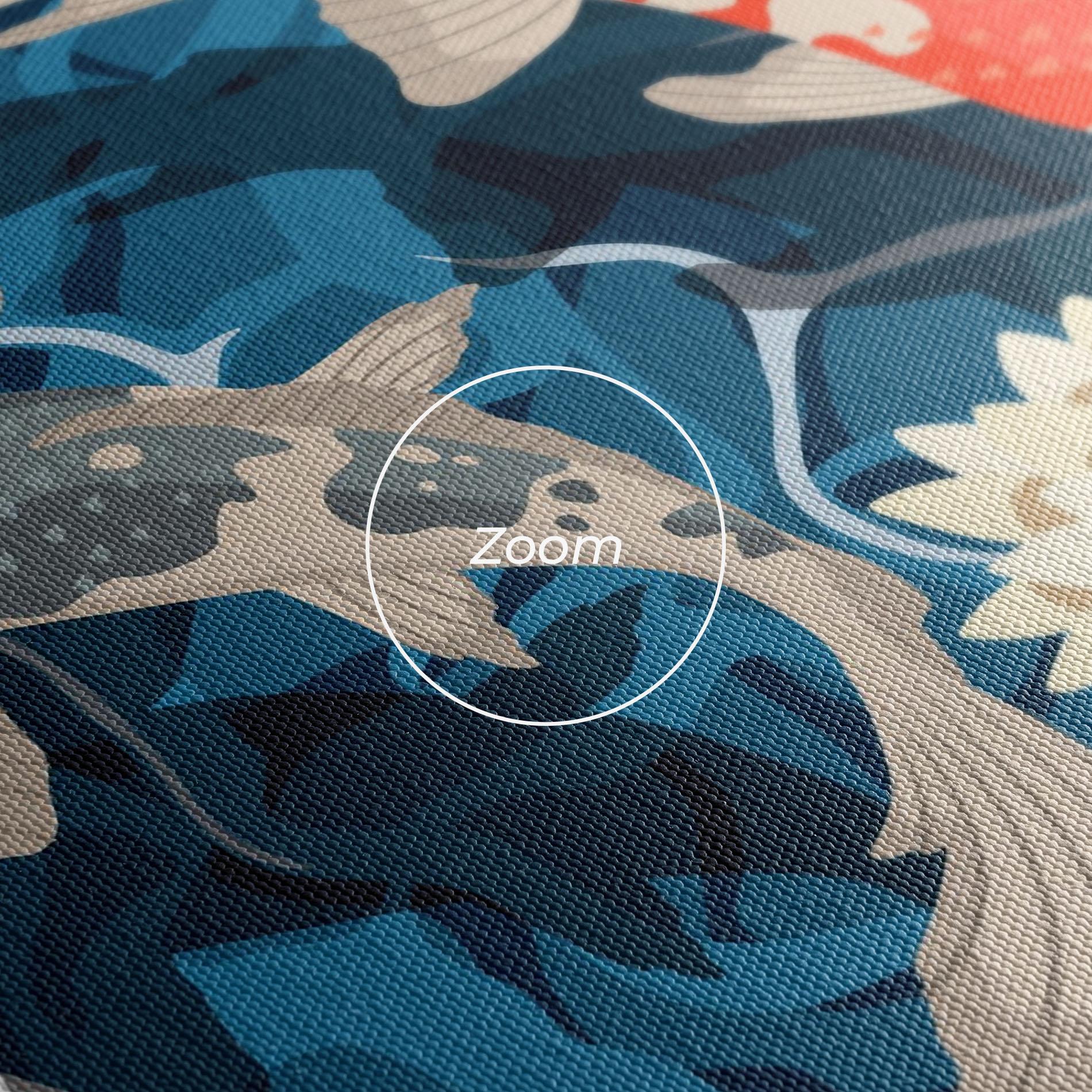 Obraz na Płótnie Grey Orange Koi mockup 3