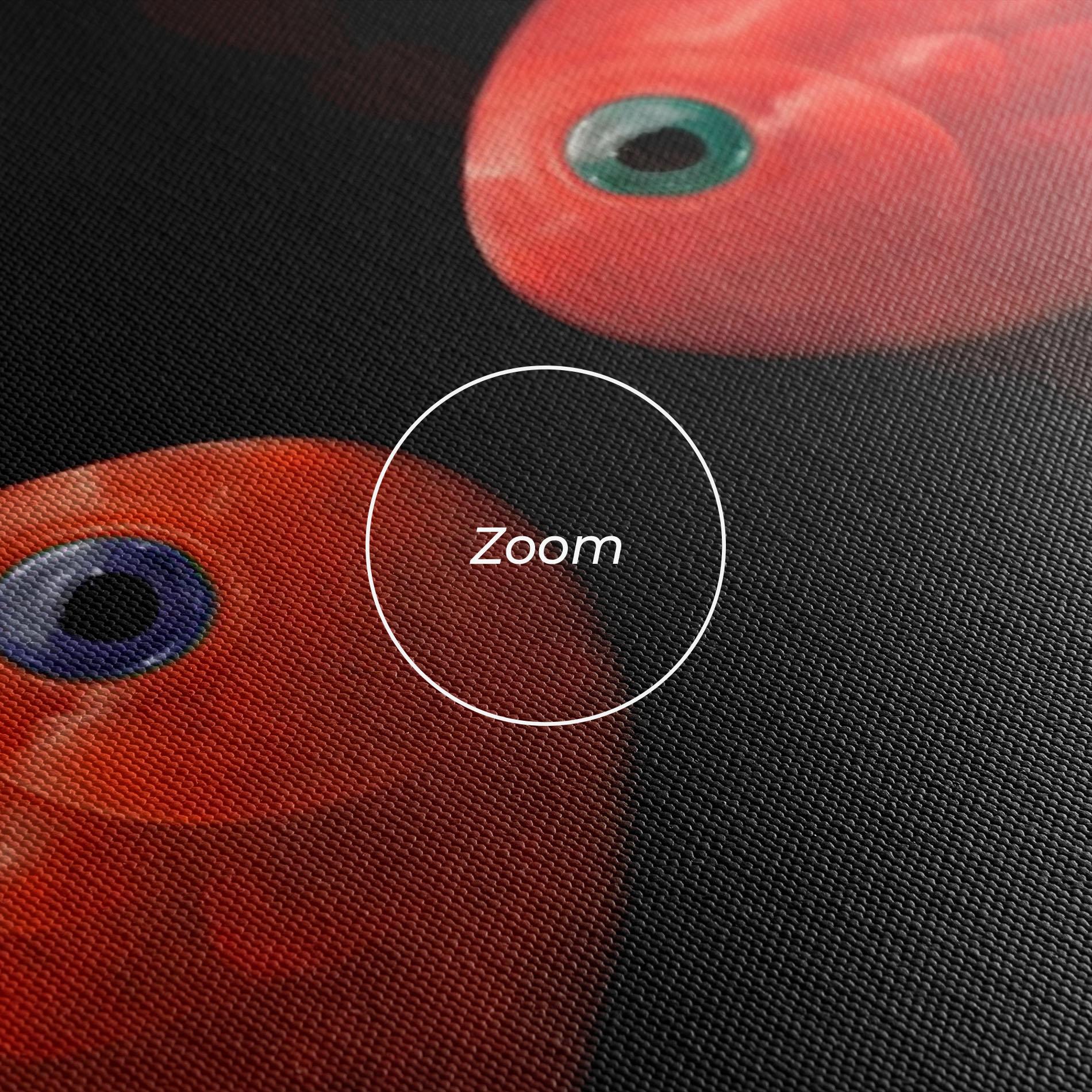 Obraz na Płótnie Orange Fish Heart mockup 3