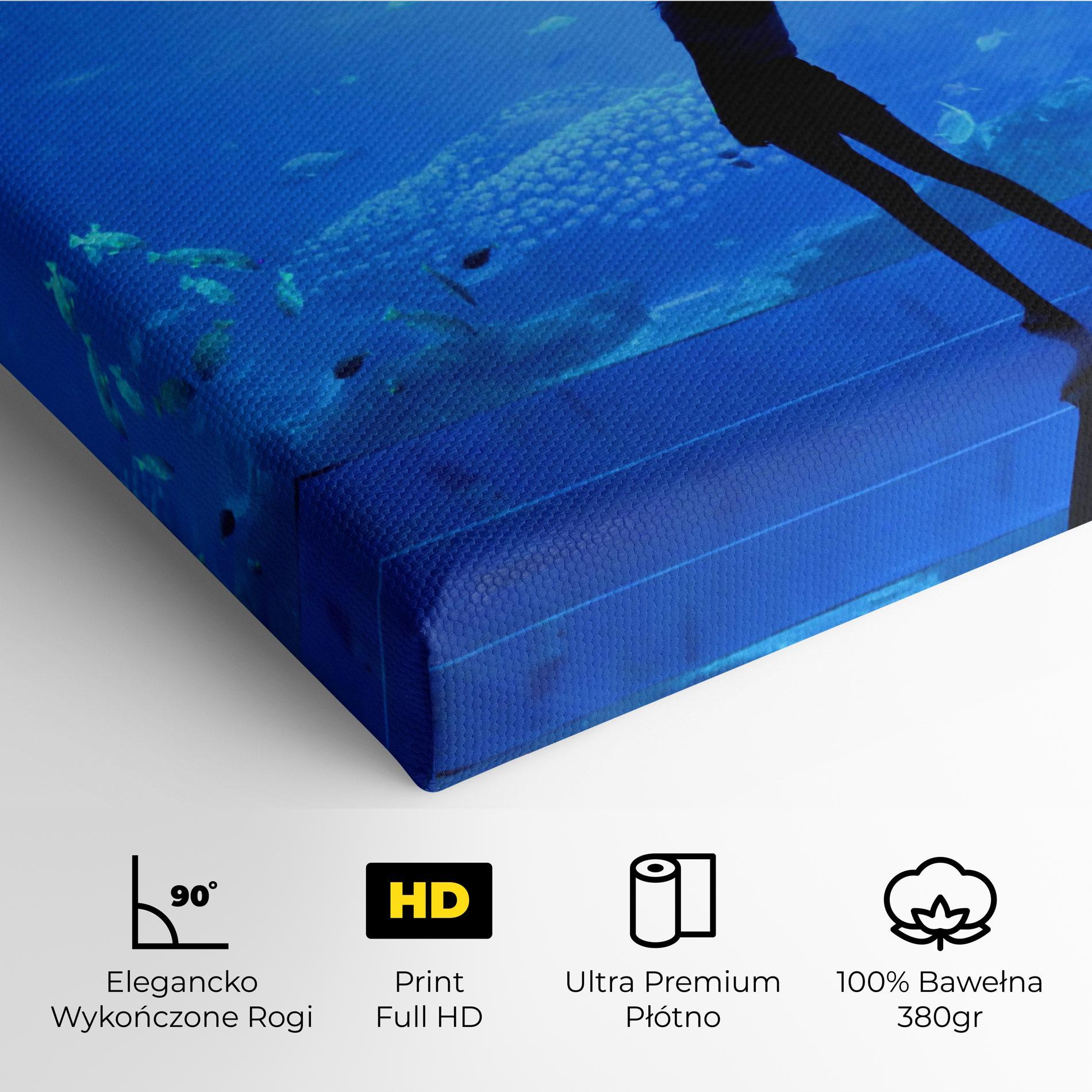 Obraz na Płótnie Aquarium Girl mockup 4