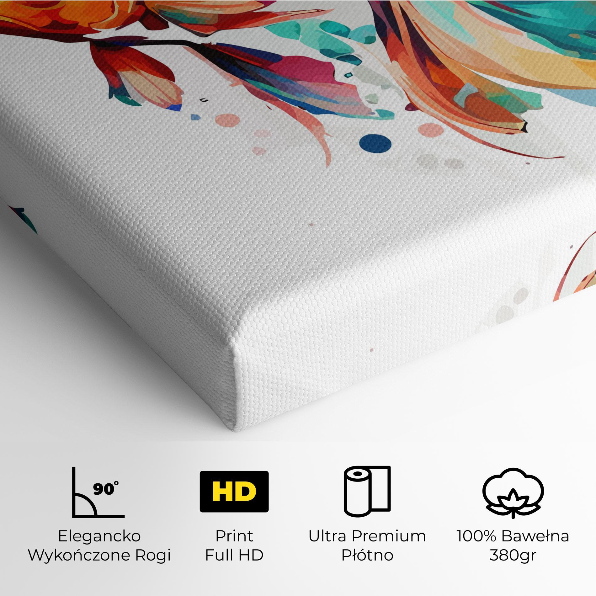 Obraz na Płótnie Blue Orange Fish mockup 4