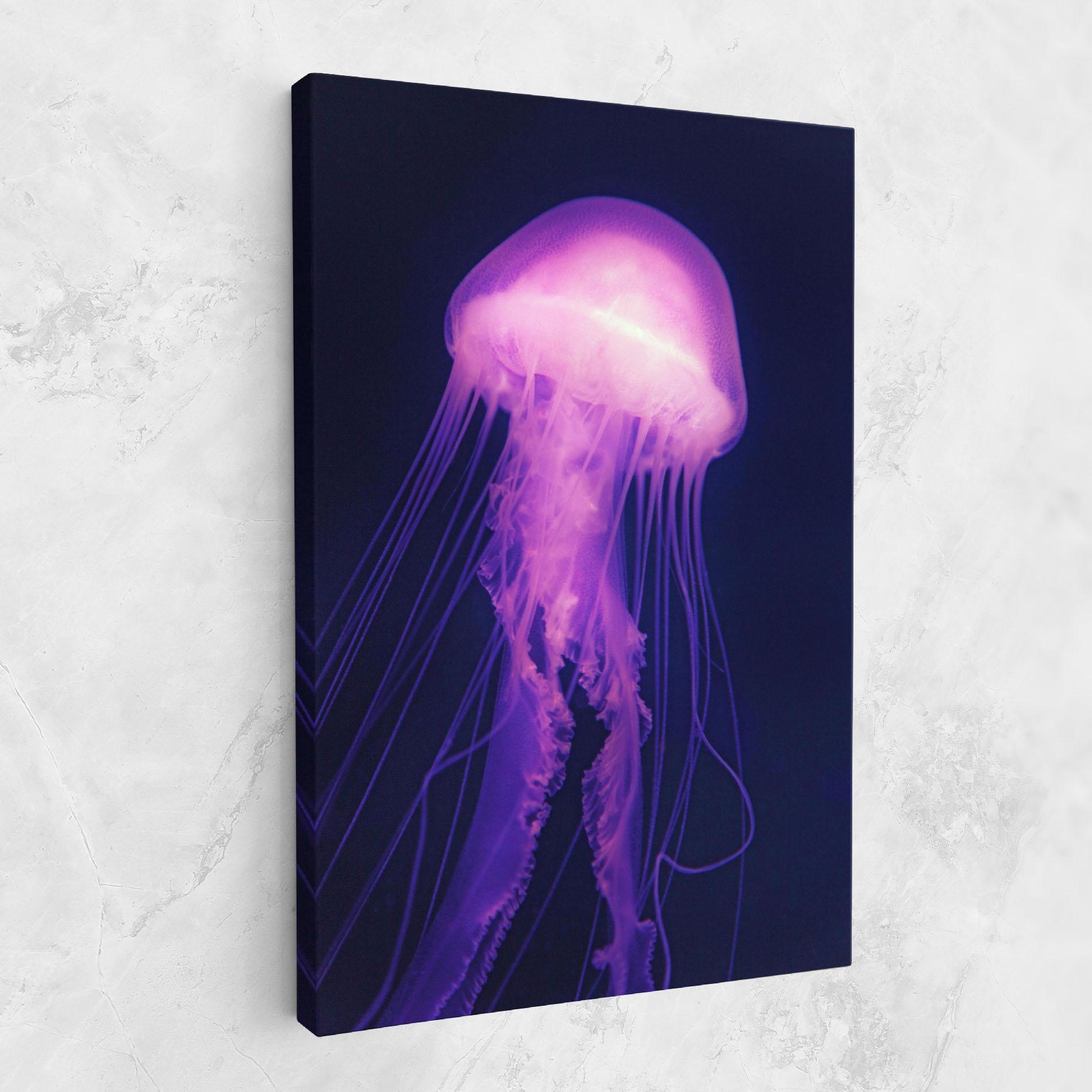 Obraz na Płótnie Light Purple Jellyfish mockup 1