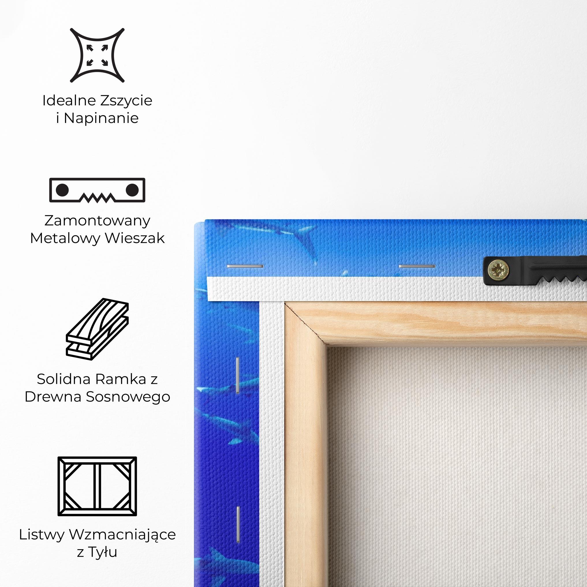 Obraz na Płótnie Baby Sharks mockup 5