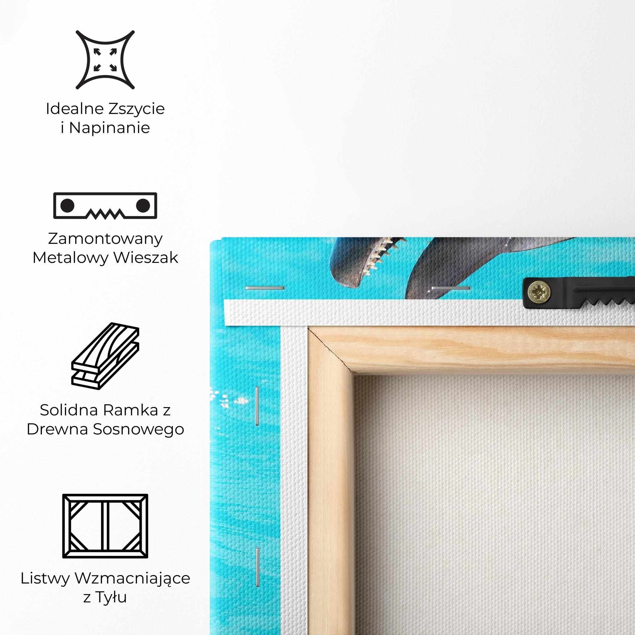 Obraz na Płótnie Trained Dolphin mockup 5