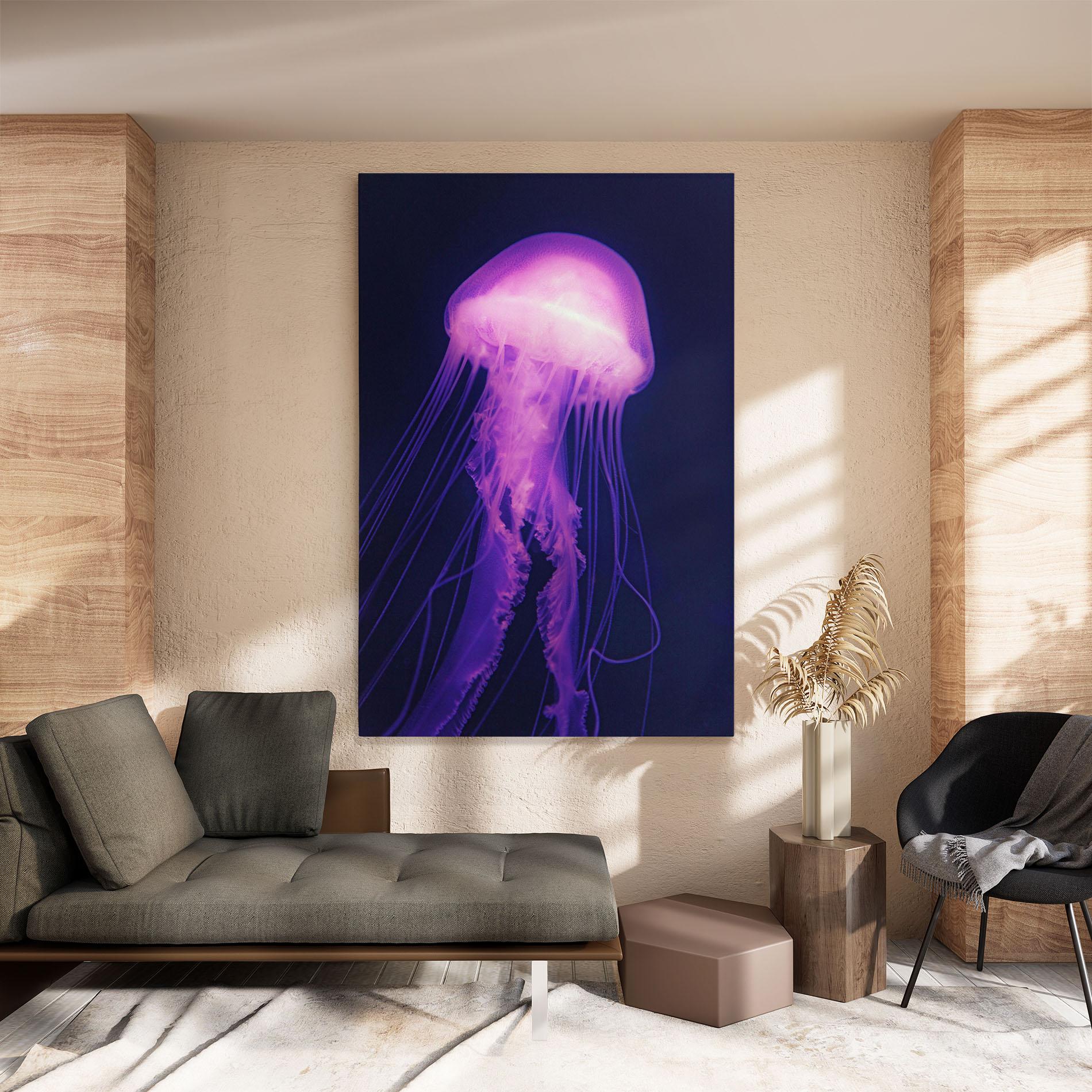 Obraz na Płótnie Light Purple Jellyfish mockup 8