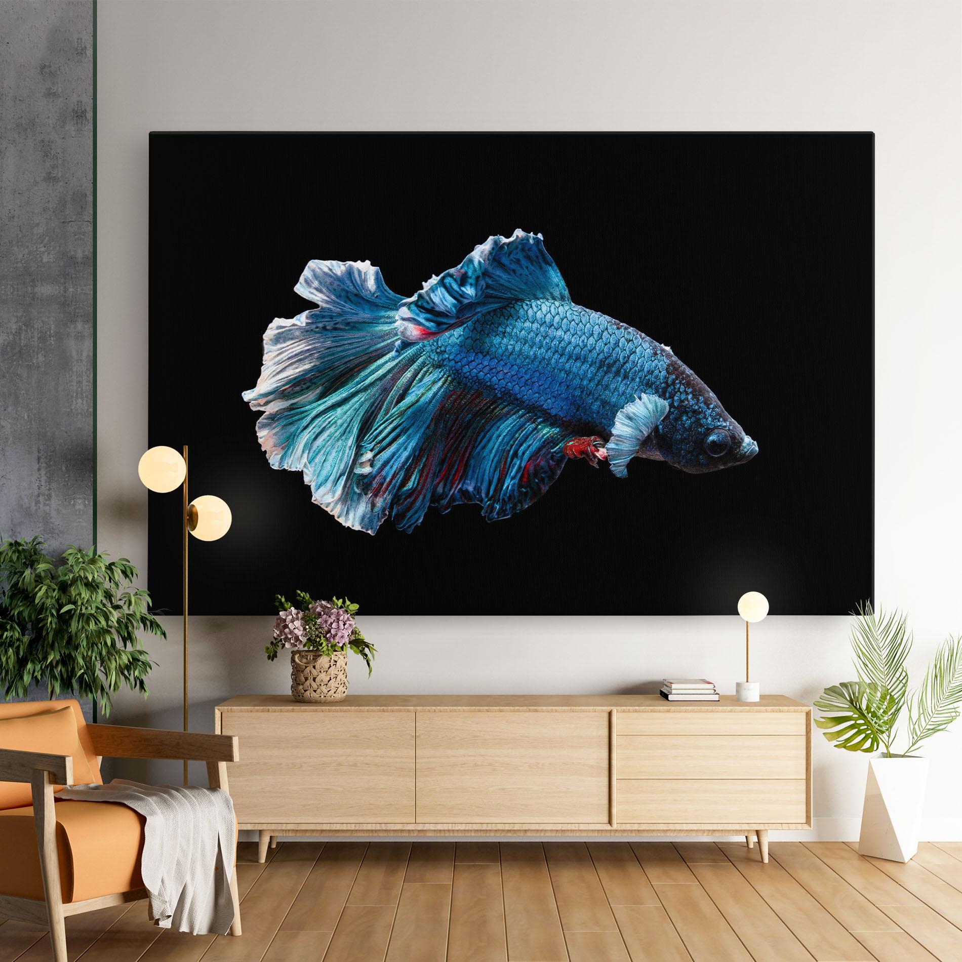 Obraz na Płótnie Blue Betta mockup 9