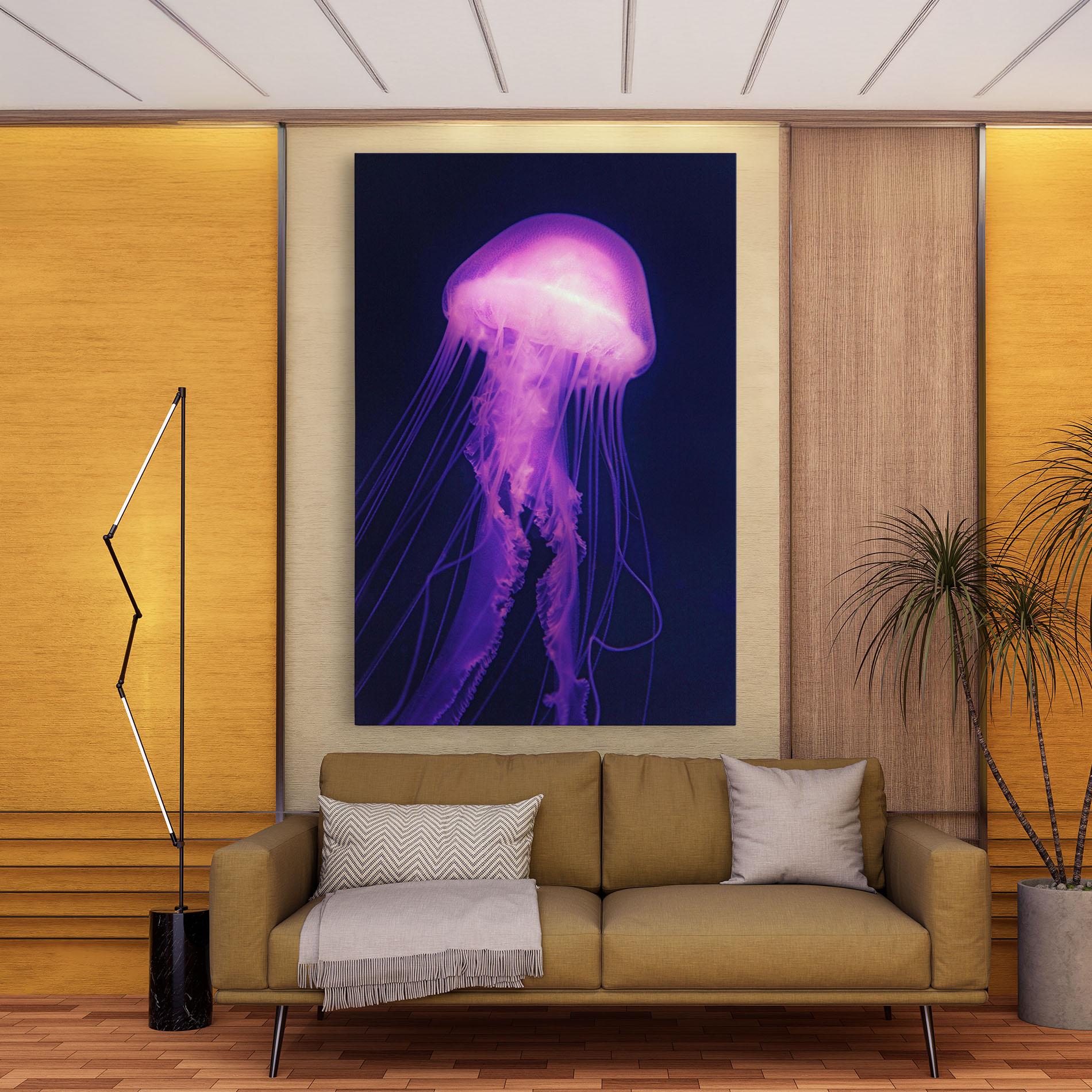 Obraz na Płótnie Light Purple Jellyfish mockup 9