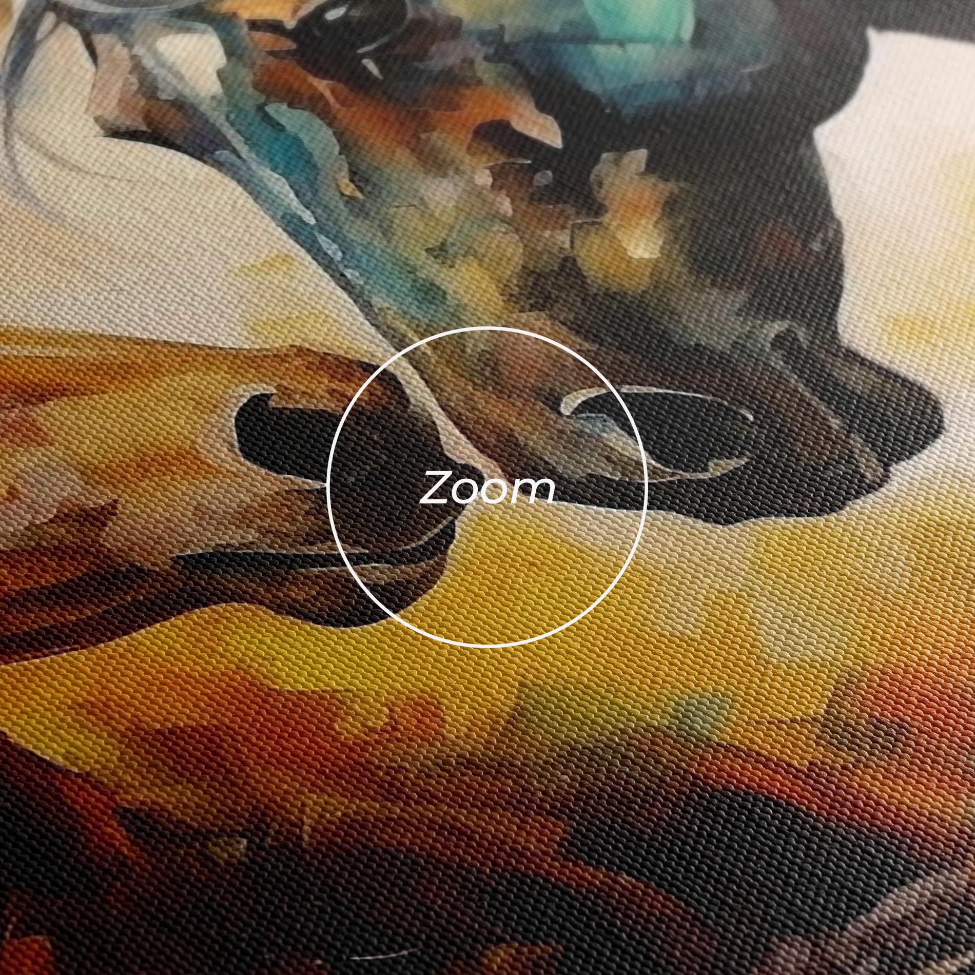 Obraz na Płótnie Brown Black Horses mockup 3