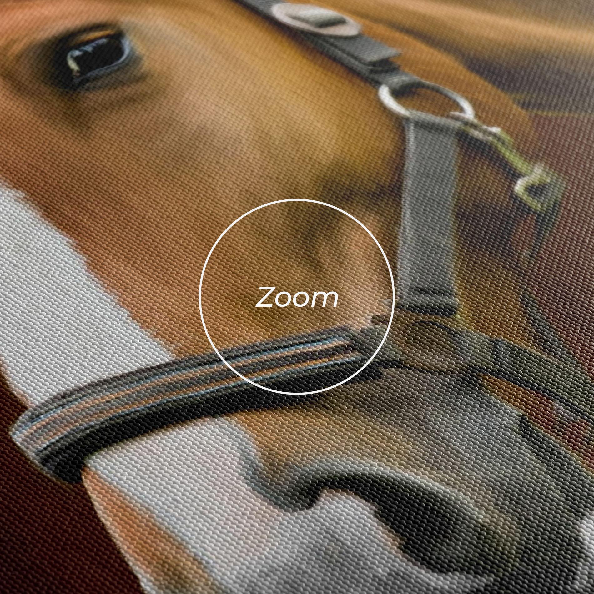 Obraz na Płótnie Digital Painted Horse mockup 3