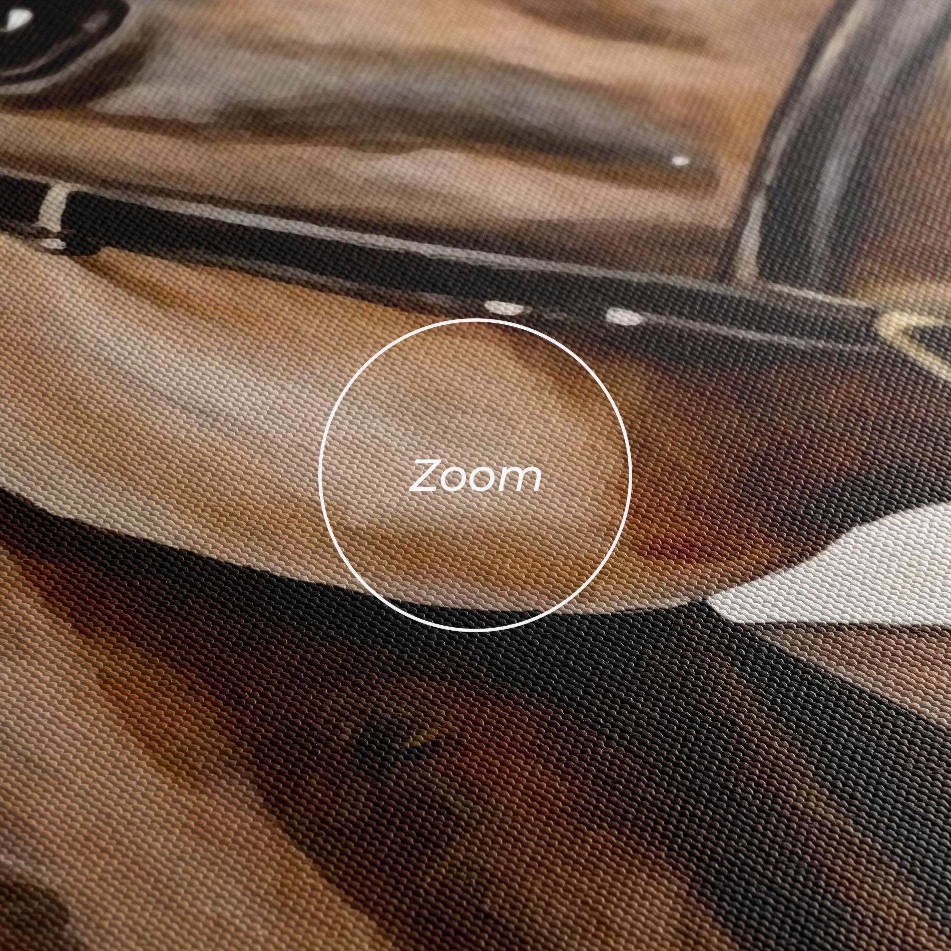 Obraz na Płótnie Gold Horse Painting mockup 3