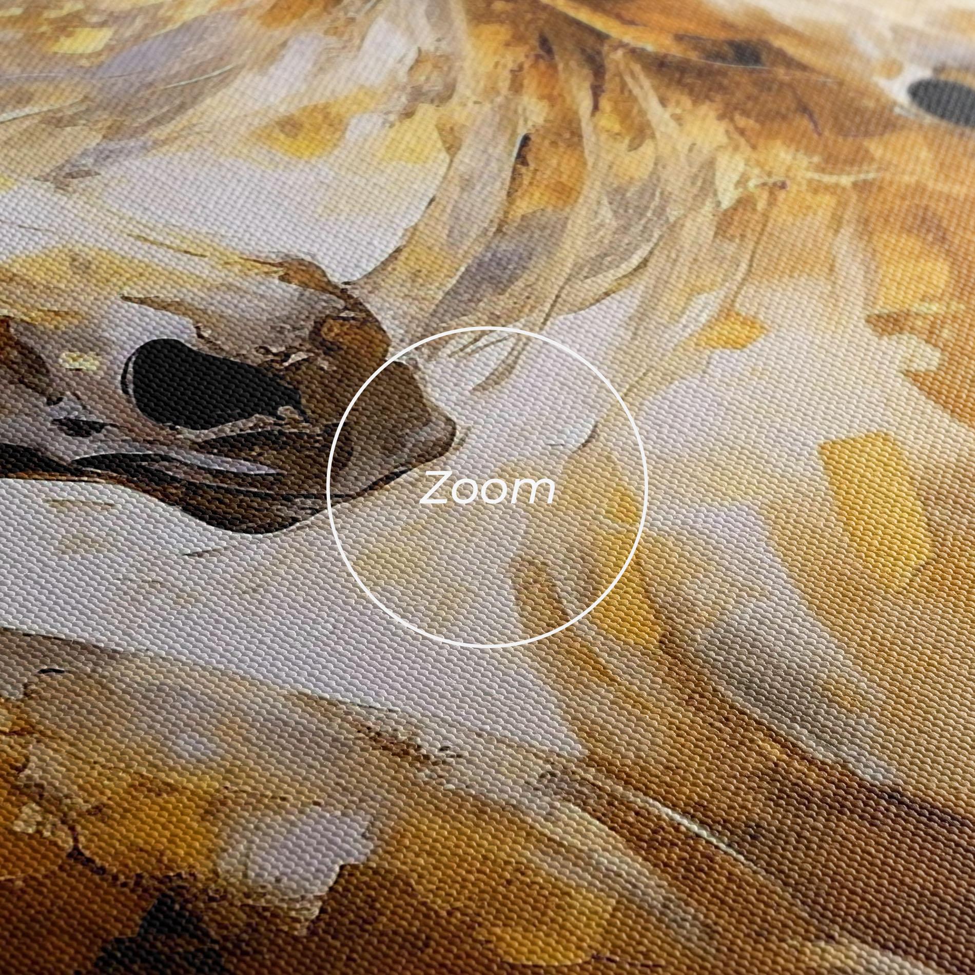 Obraz na Płótnie Golden Brown Horses mockup 3