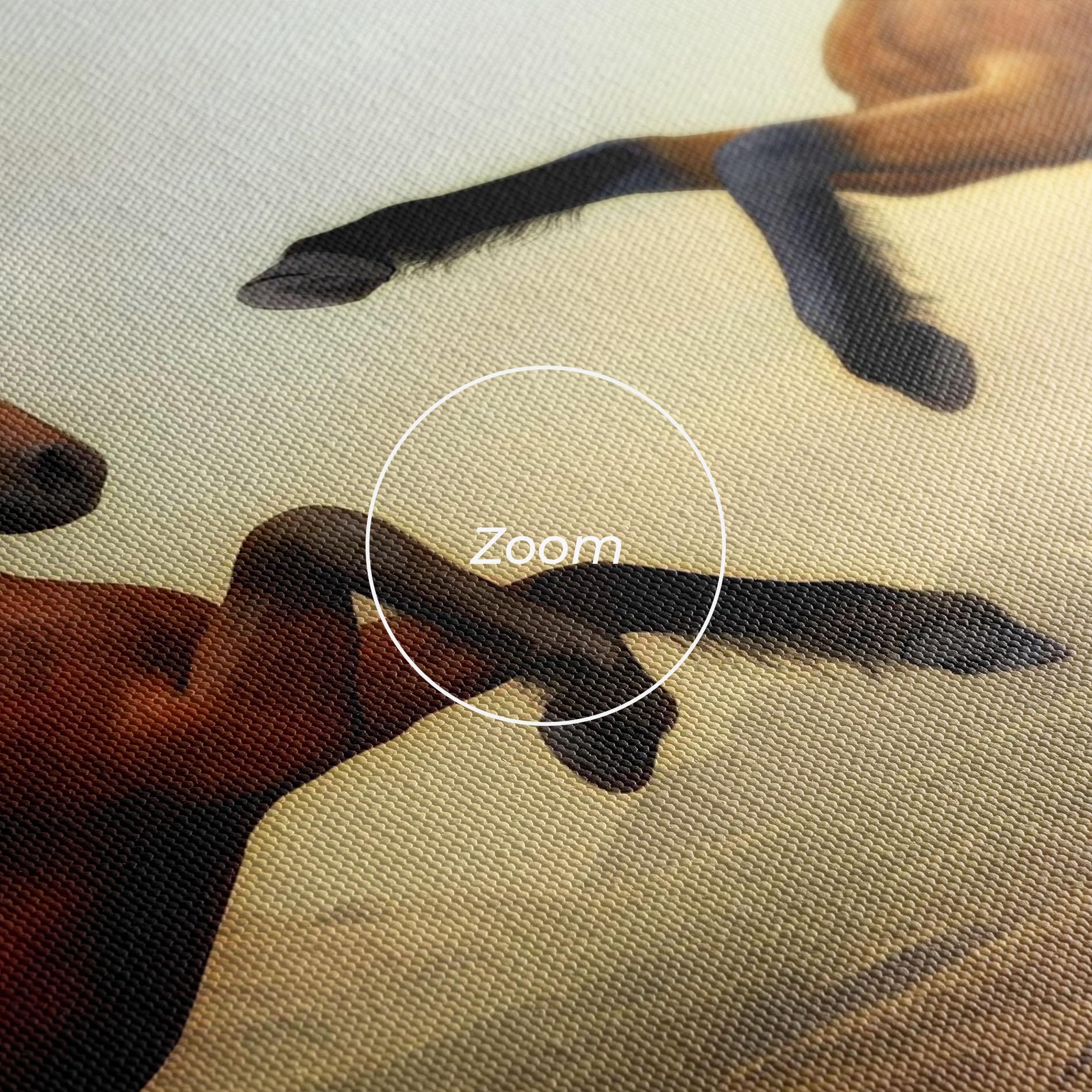 Obraz na Płótnie Two Horses mockup 3