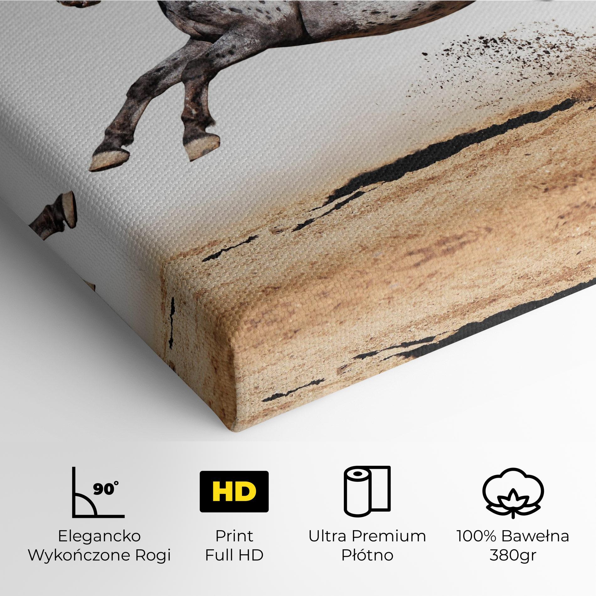 Obraz na Płótnie Appaloosa Horse Running mockup 4