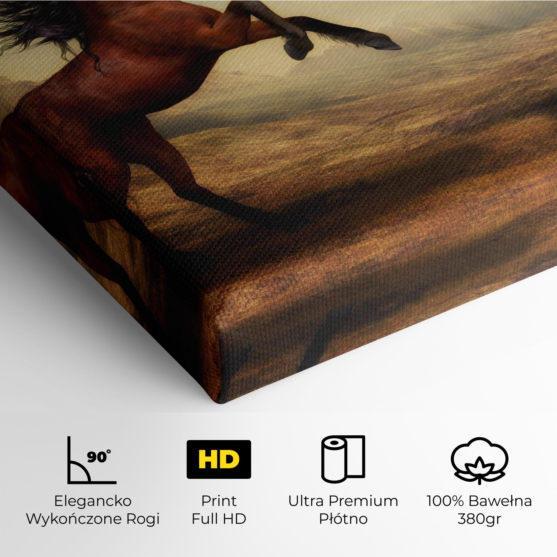 Obraz na Płótnie Two Horses mockup 4