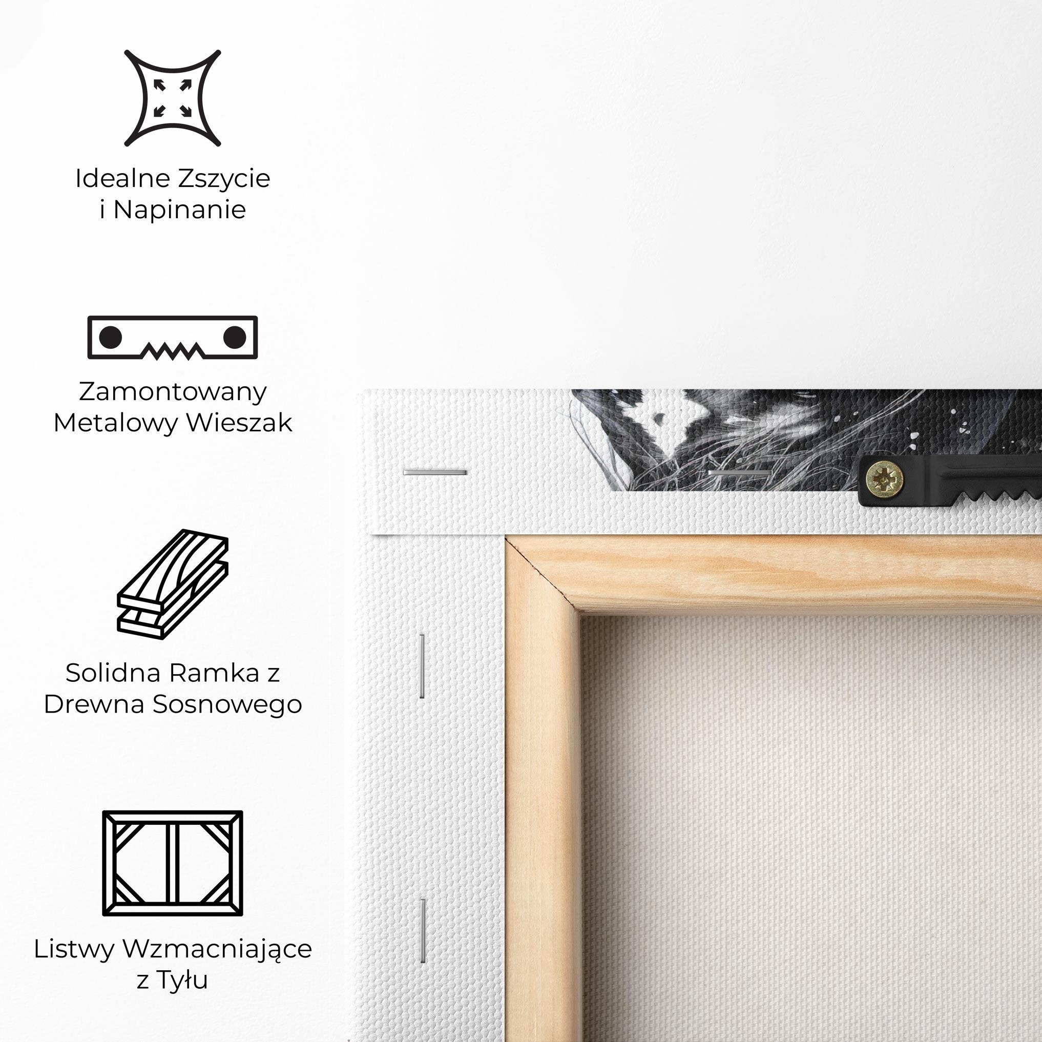 Obraz na Płótnie Black Horse mockup 5