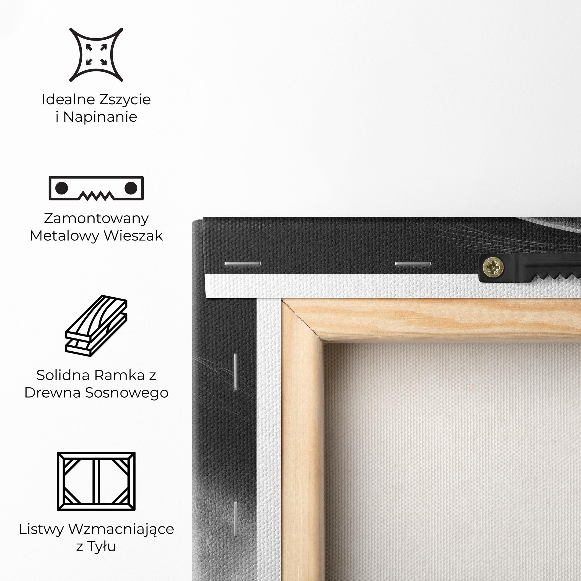 Obraz na Płótnie Gray Horse Profile mockup 5