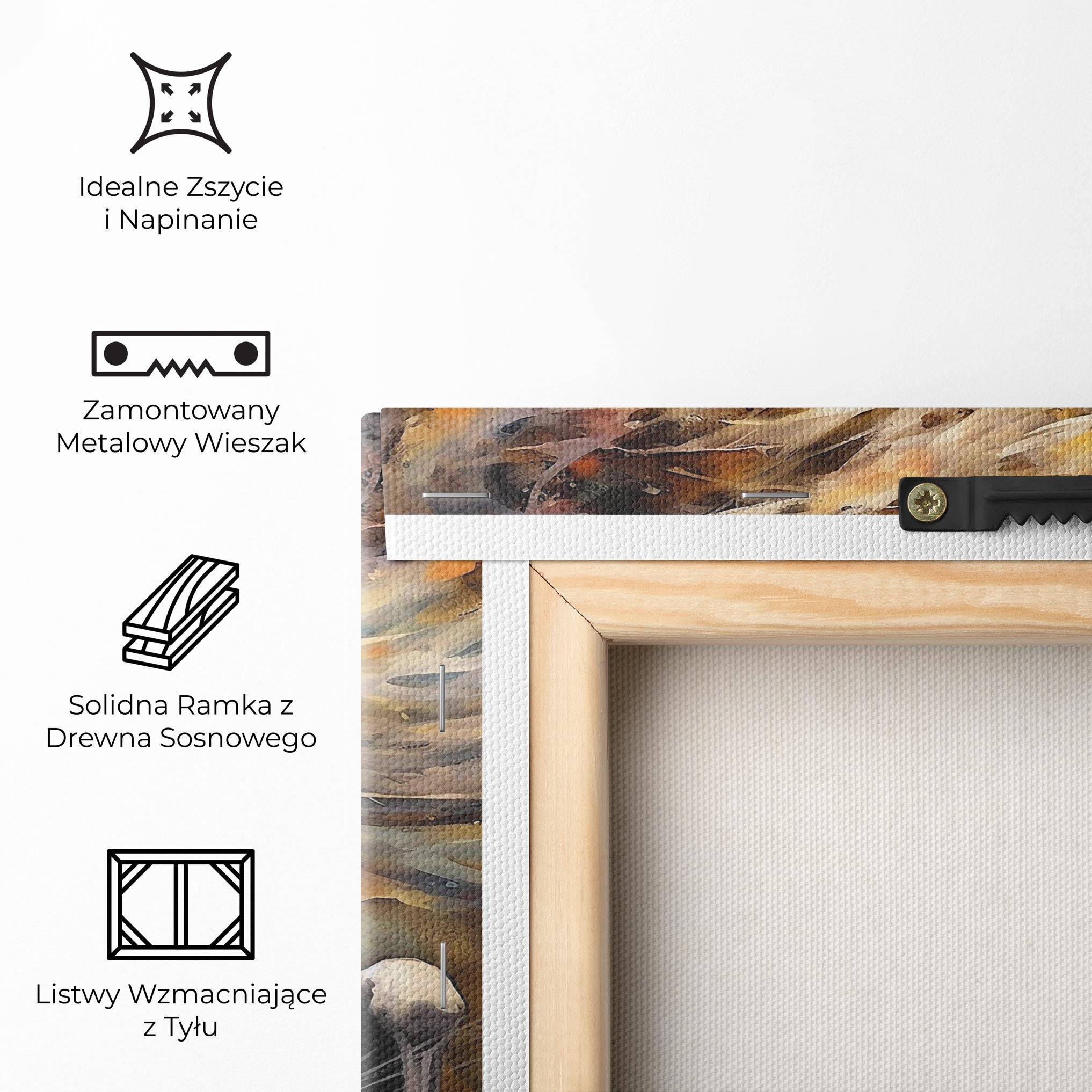 Obraz na Płótnie White Horse Painting mockup 5