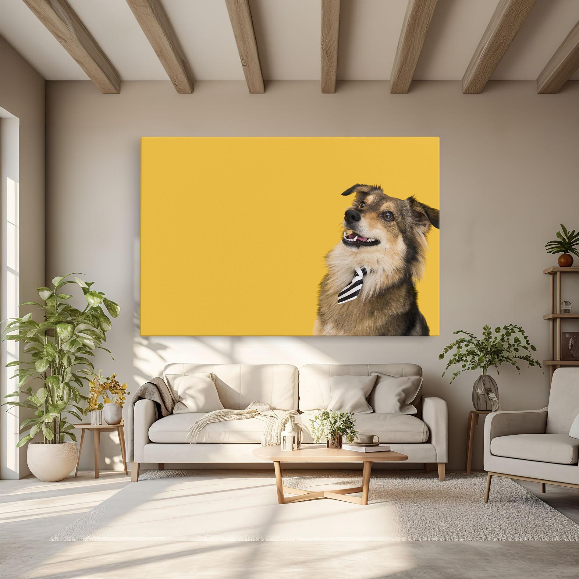 Obraz na Płótnie Cute Smiling Dog mockup 6