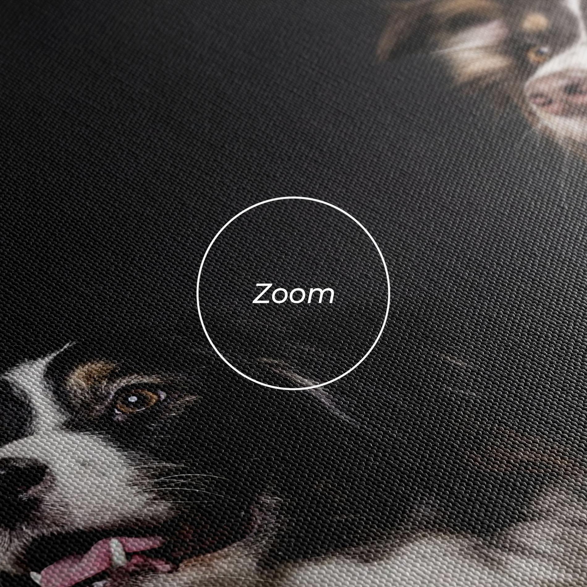 Obraz na Płótnie Cute Dogs Standing mockup 3