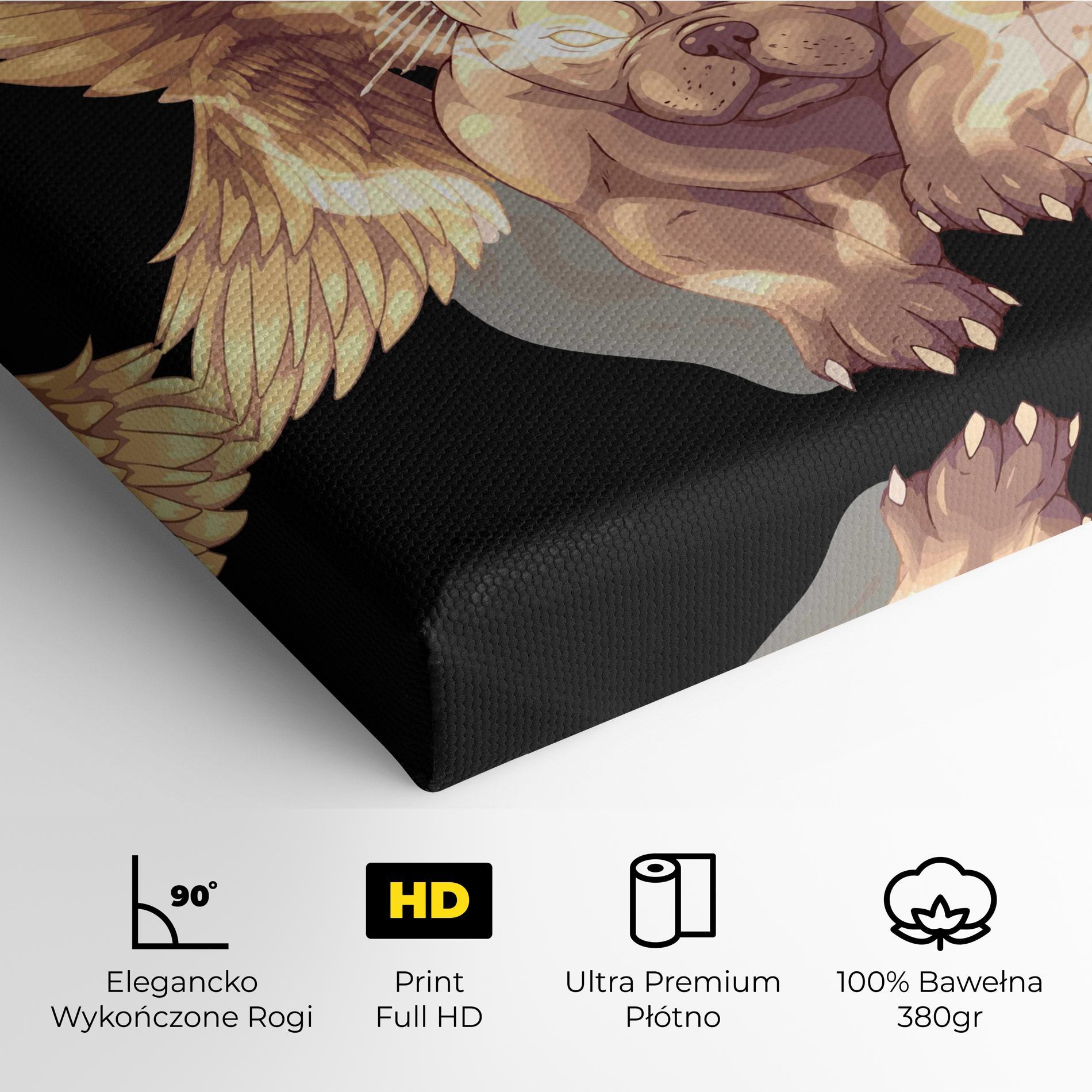 Obraz na Płótnie Angel Dog mockup 4