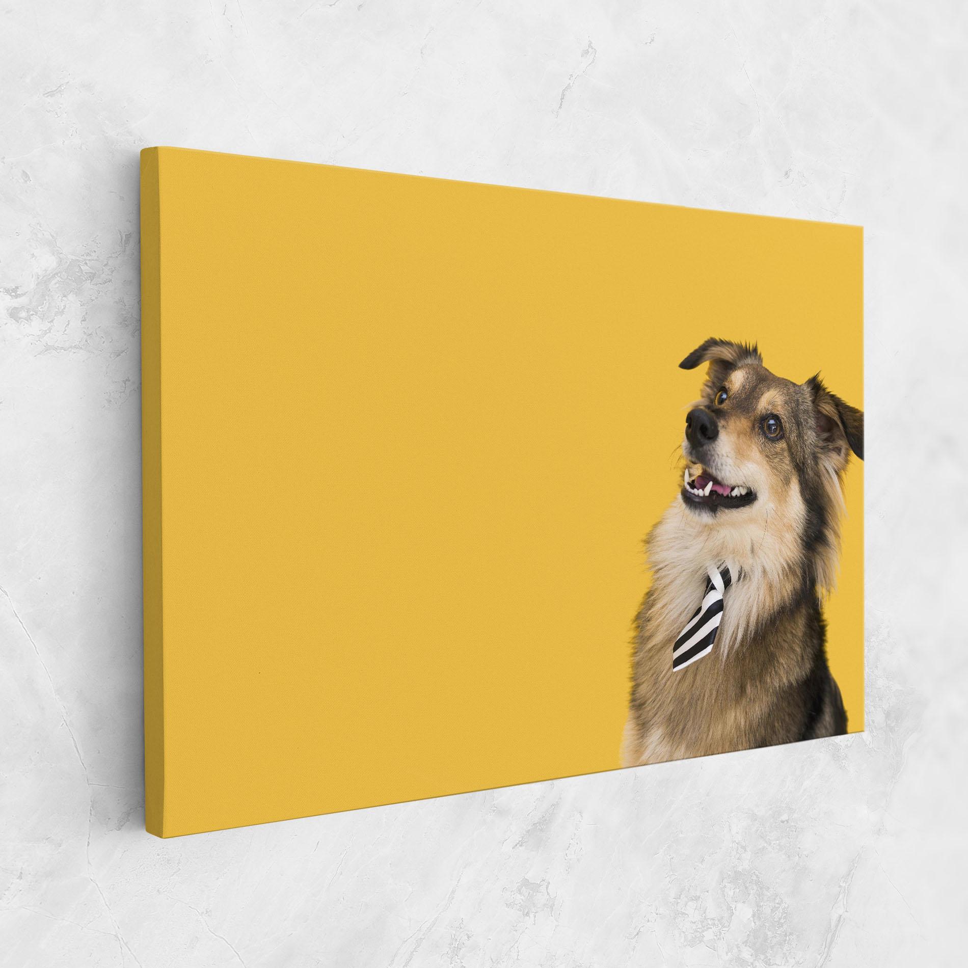Obraz na Płótnie Cute Smiling Dog mockup 1