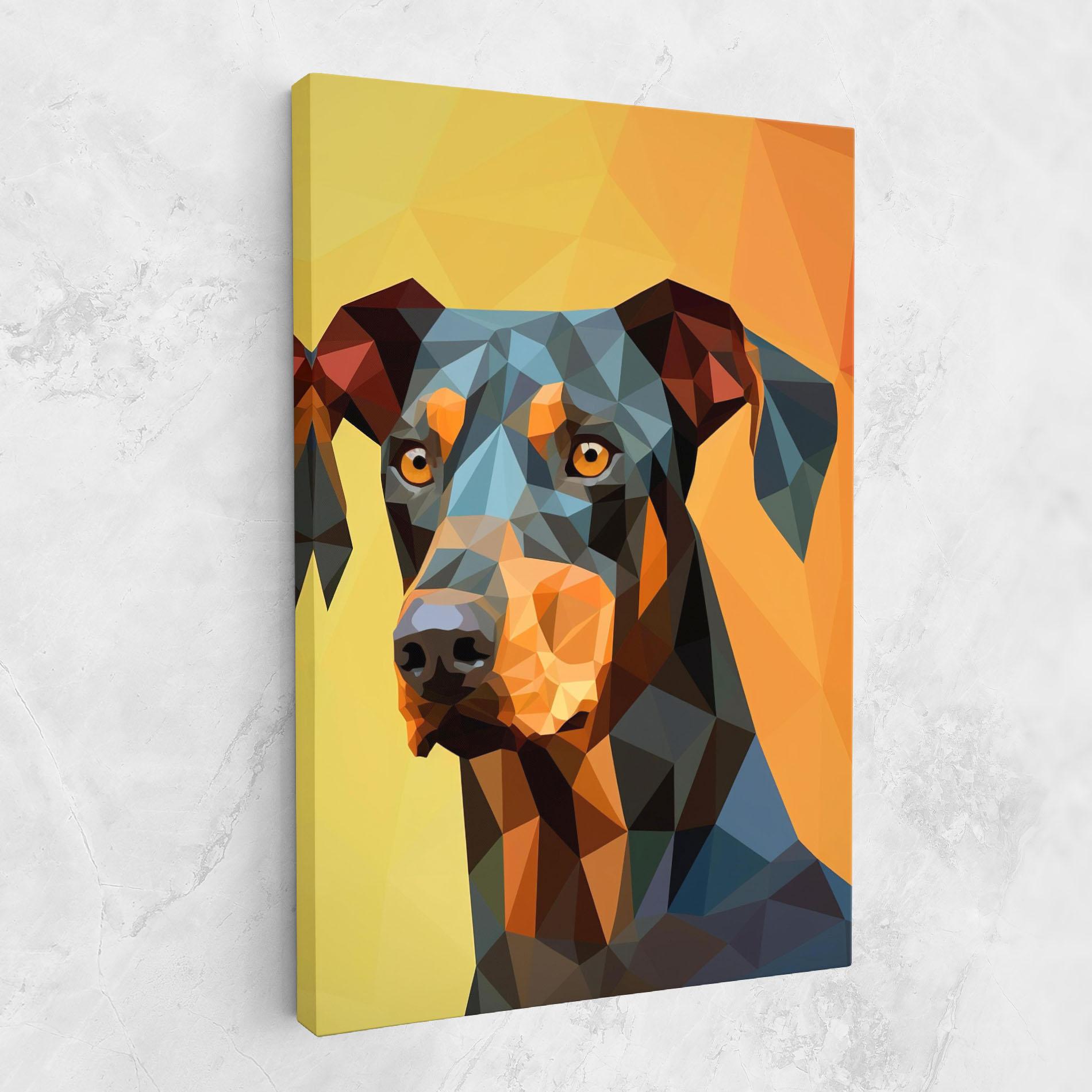 Obraz na Płótnie Digital Art Dog mockup 1