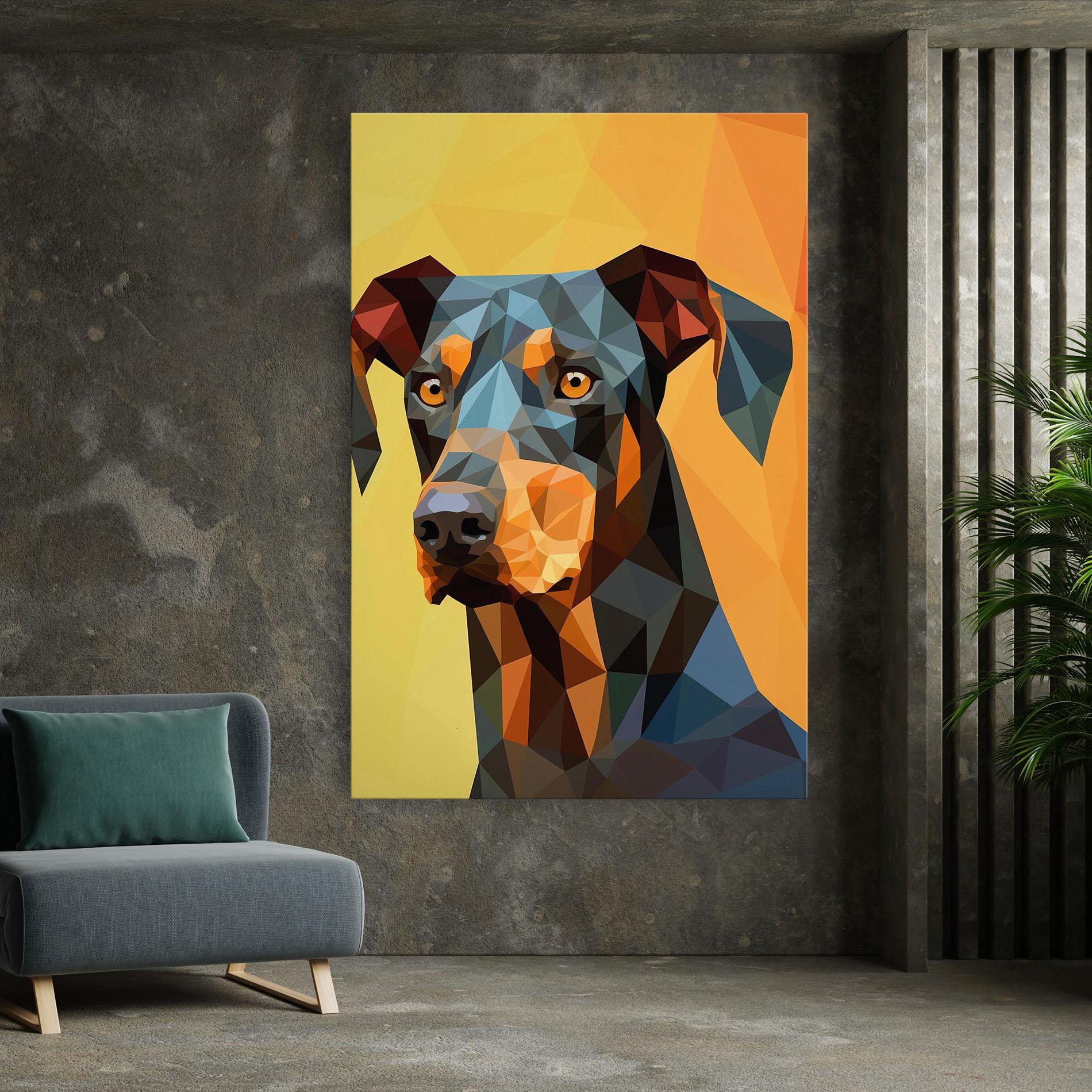 Obraz na Płótnie Digital Art Dog mockup 7
