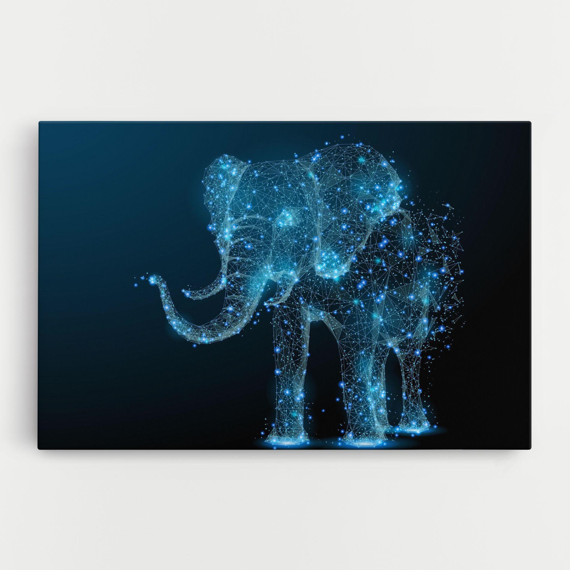 Obraz na Płótnie Digital Elephant mockup 0