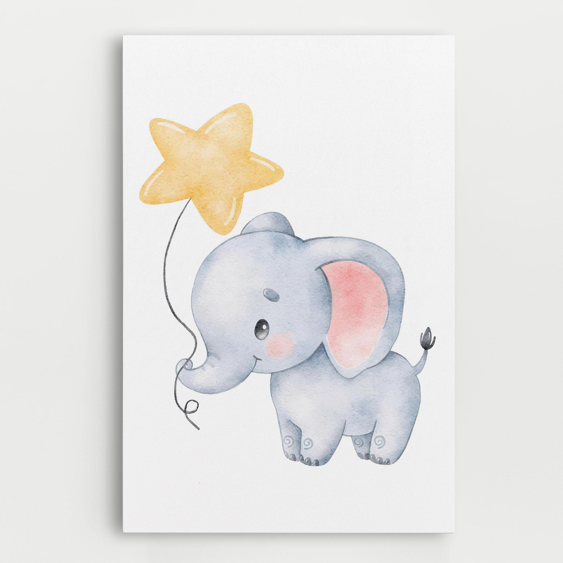 Obraz na Płótnie Baby Elephant Kids mockup 0