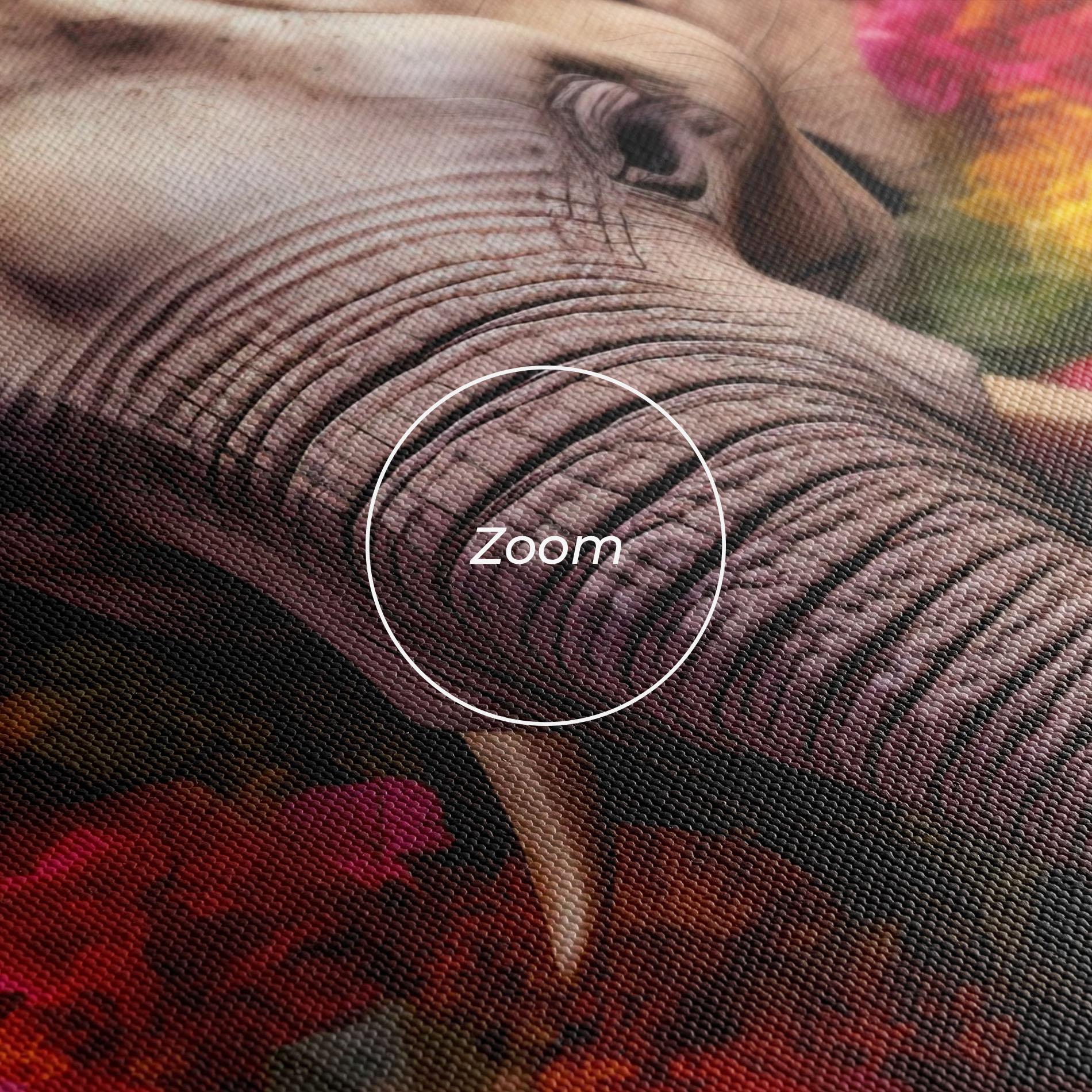 Obraz na Płótnie Flower Elephant mockup 3