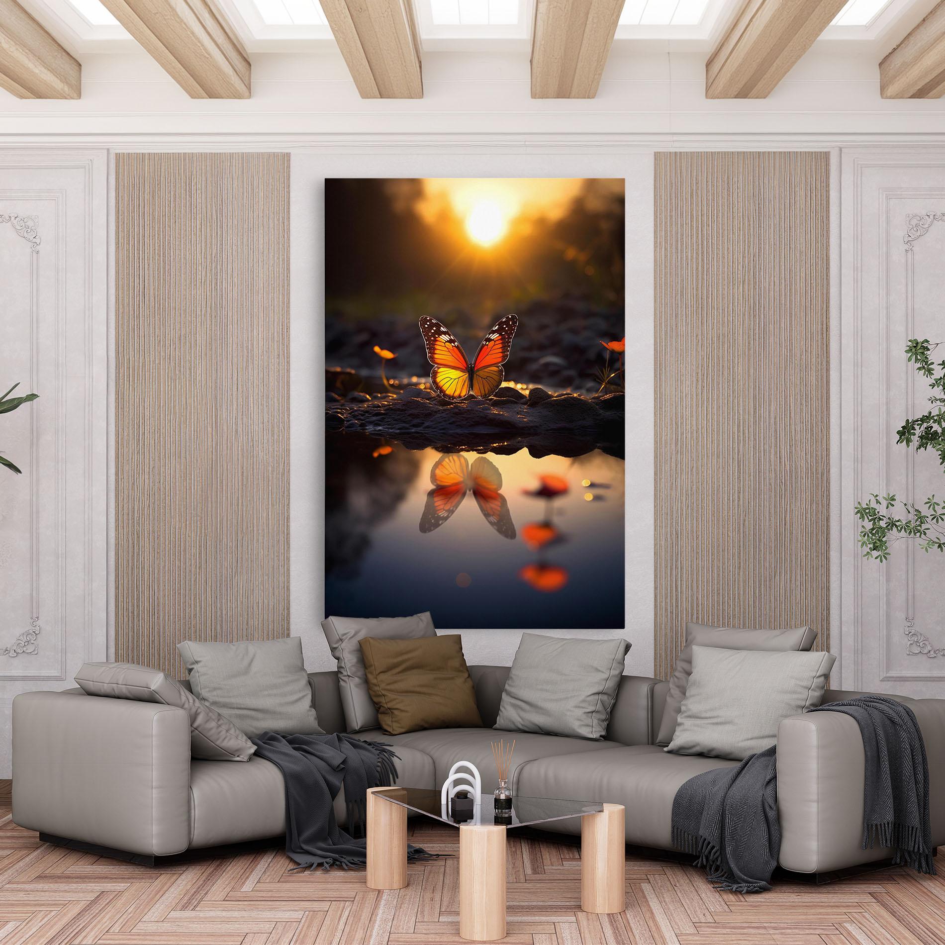 Obraz na Płótnie Sun Water Butterfly mockup 6