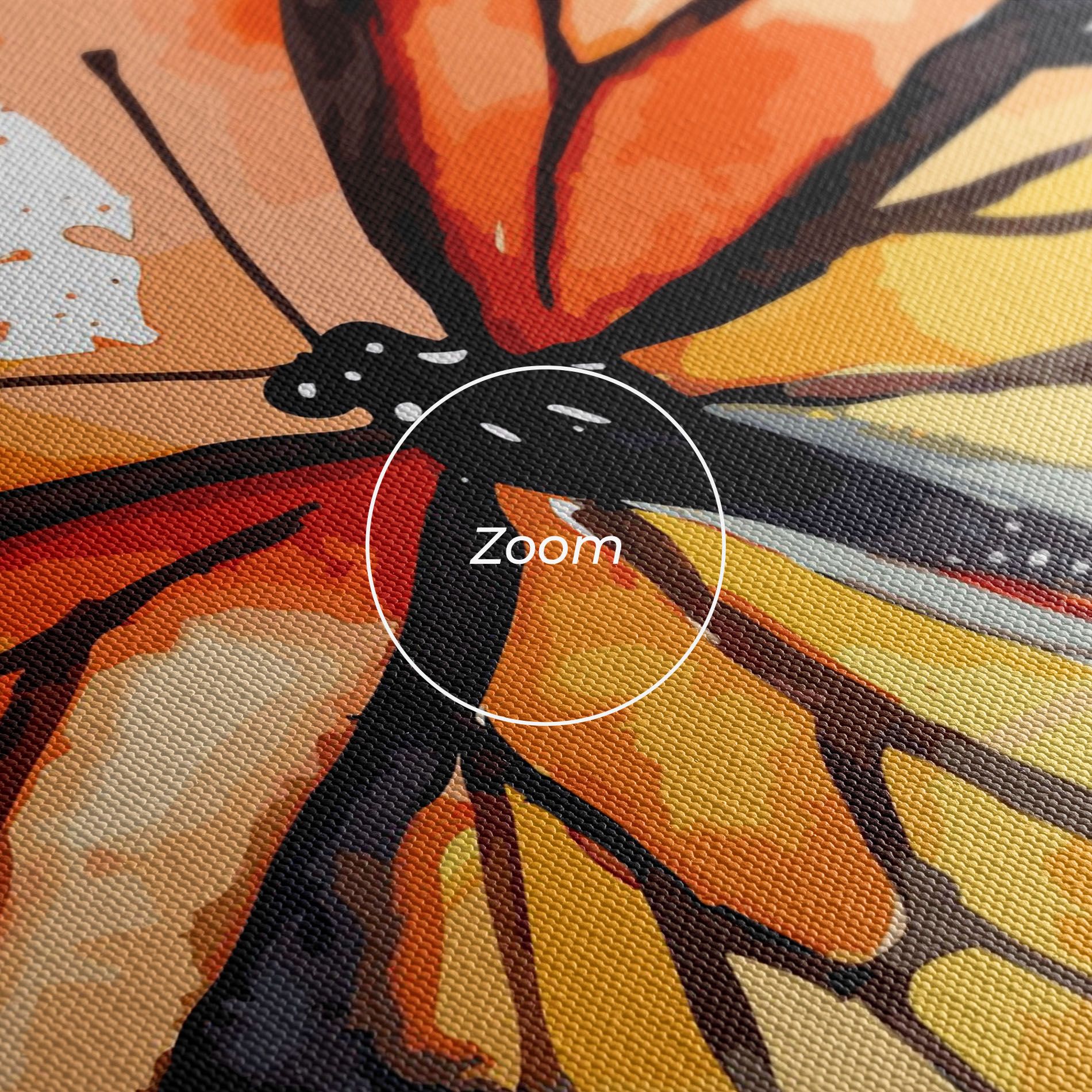 Orange Watercolor Butterfly mockup 3