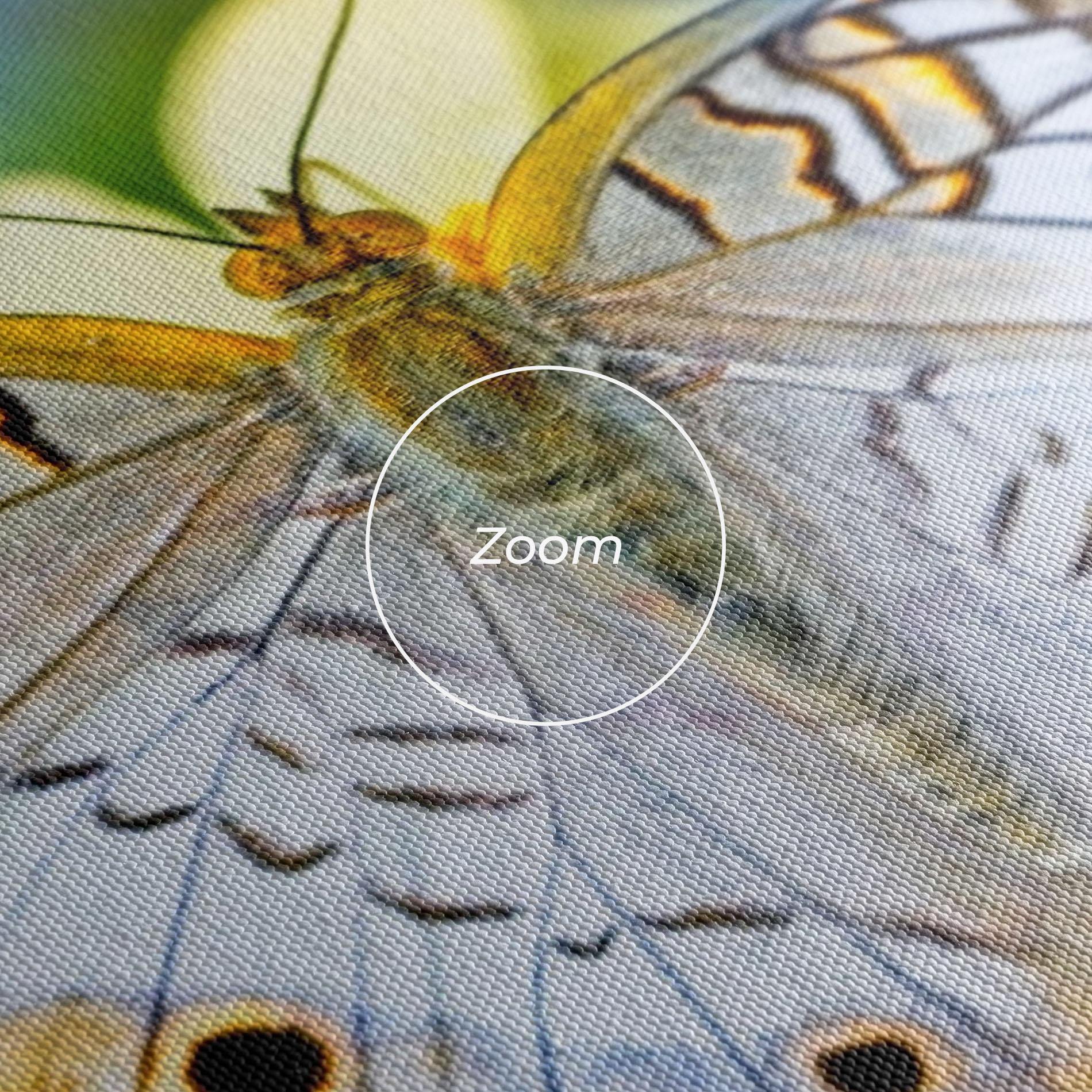 Obraz na Płótnie Yellow Grey Butterfly mockup 3