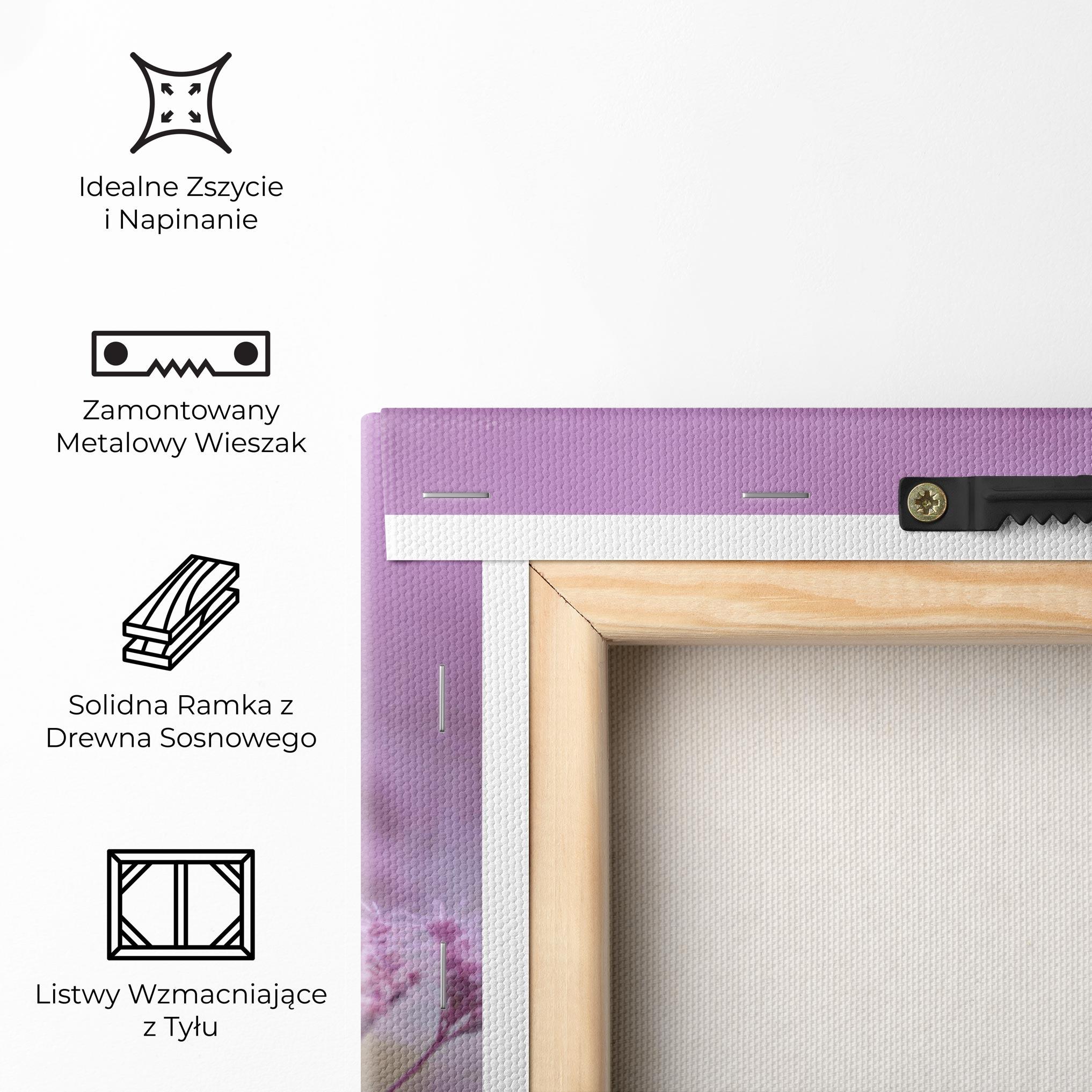 Obraz na Płótnie Purple Flower Butterfly mockup 5