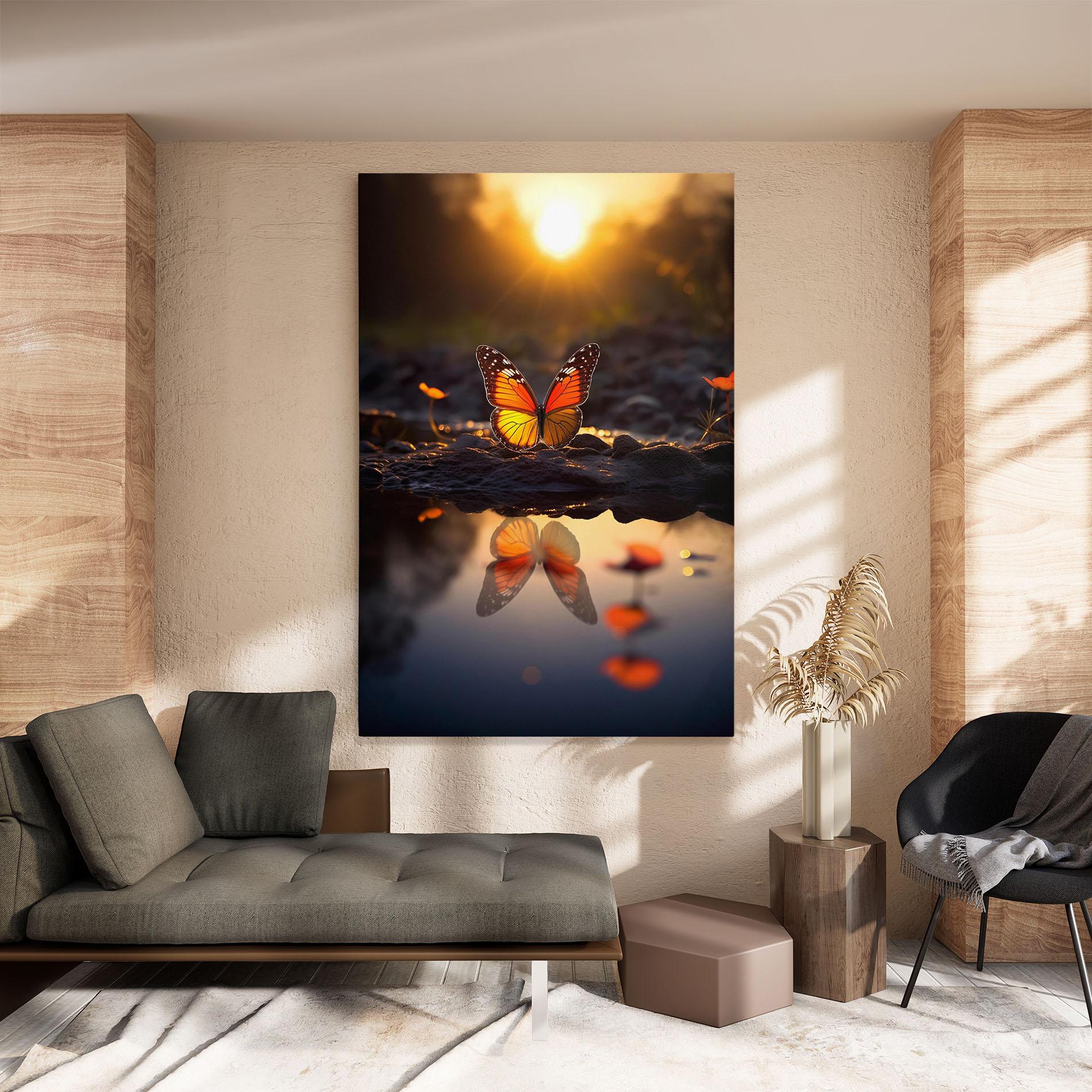 Obraz na Płótnie Sun Water Butterfly mockup 8