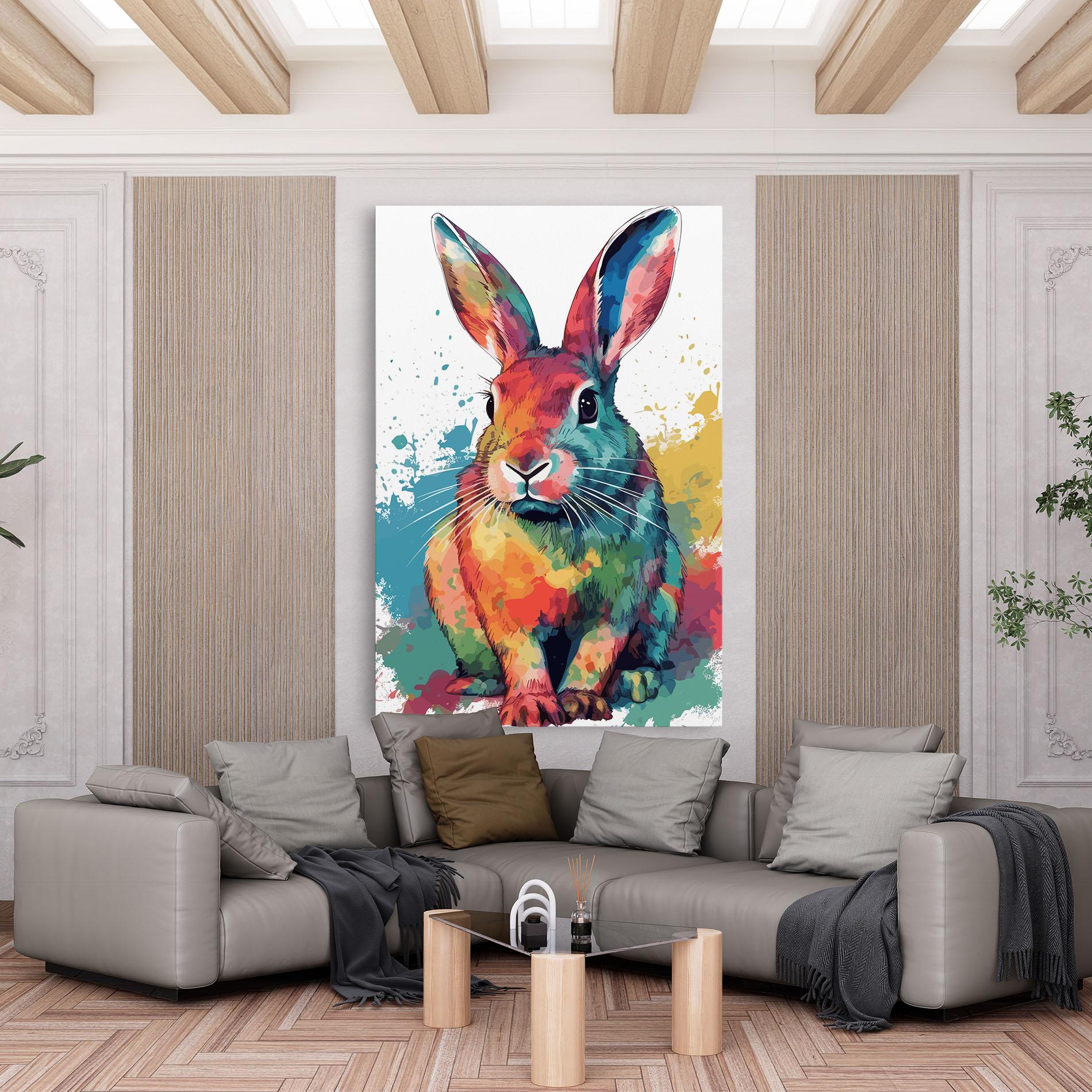 Obraz na Płótnie Brush Rabbit mockup 6