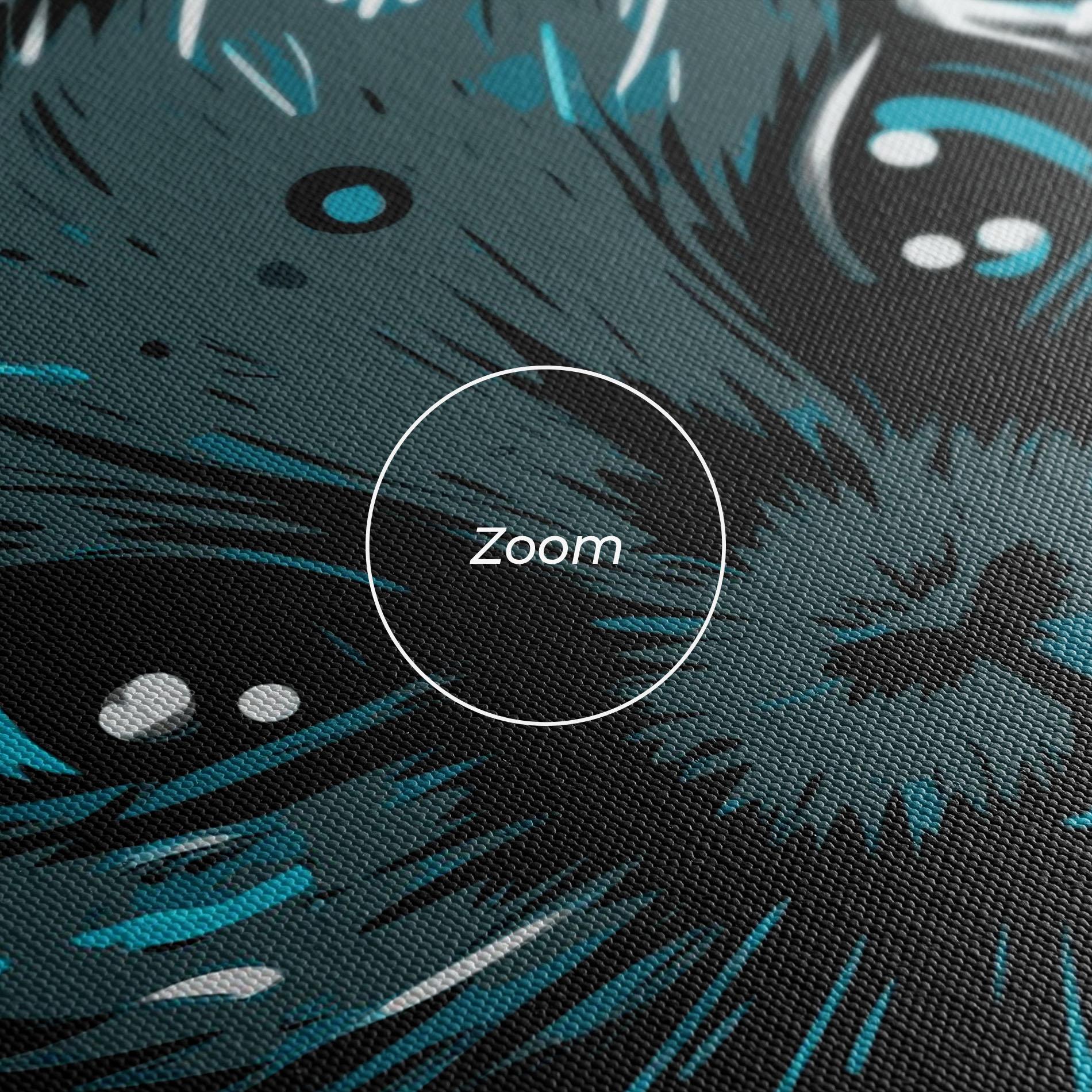 Obraz na Płótnie Grey Blue Bunny mockup 3